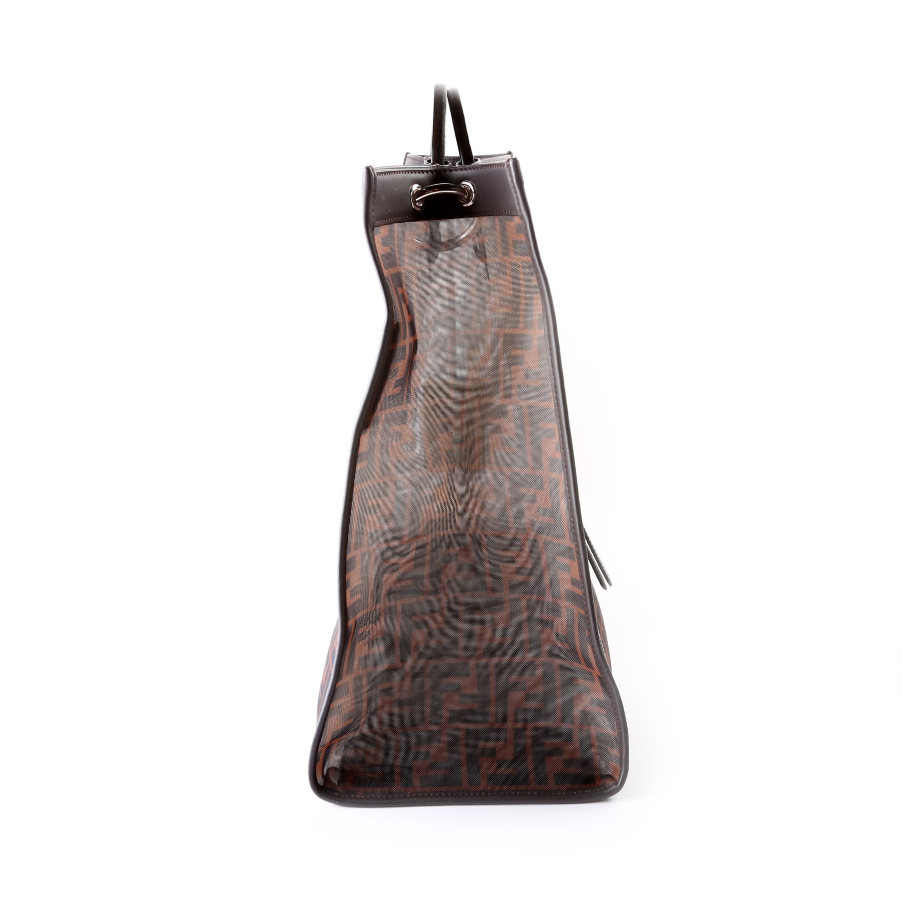 Fendi 8BH351 FF Mesh Runaway Shopper Large Bag