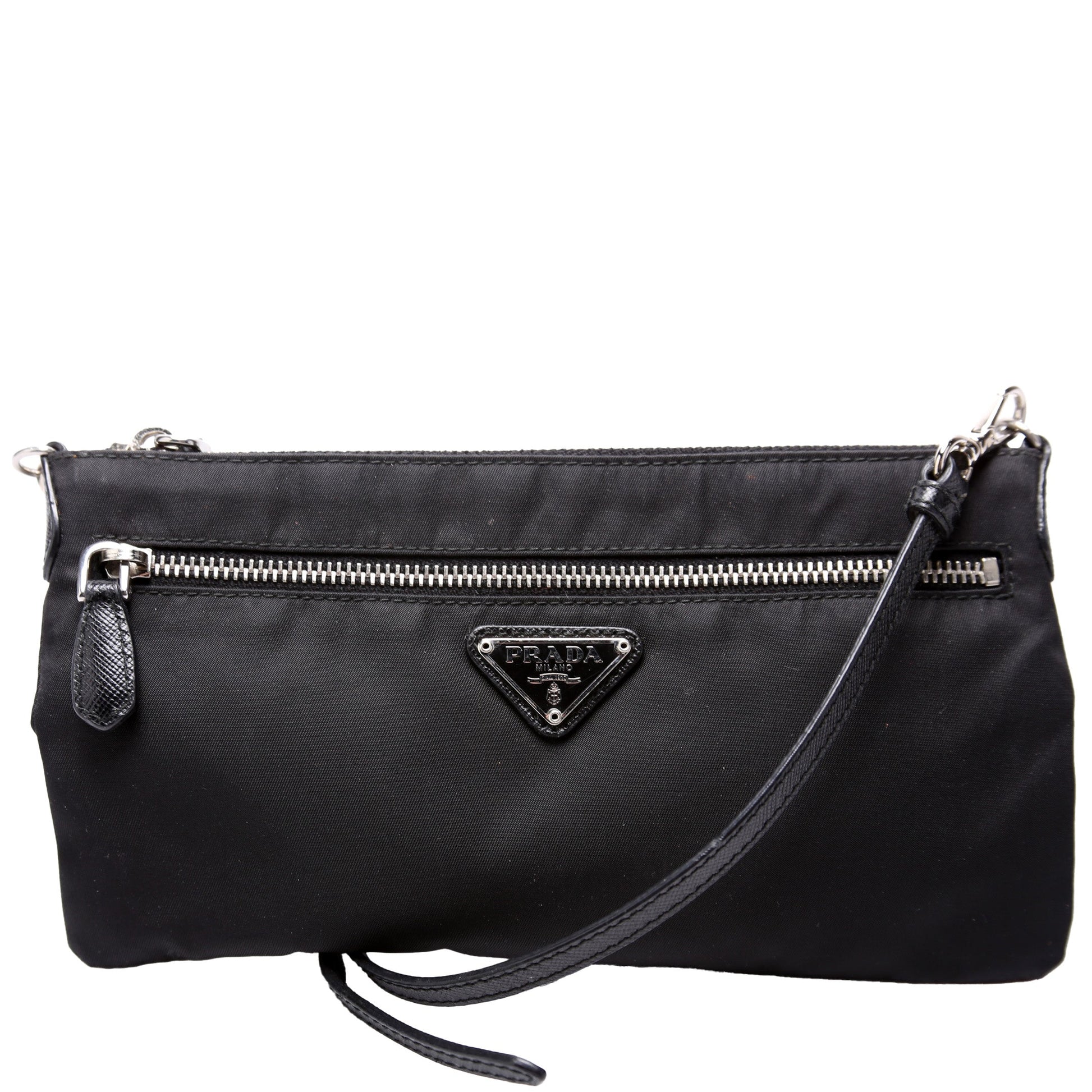 Prada Nylon Flat Pouch Crossbody Small Bag
