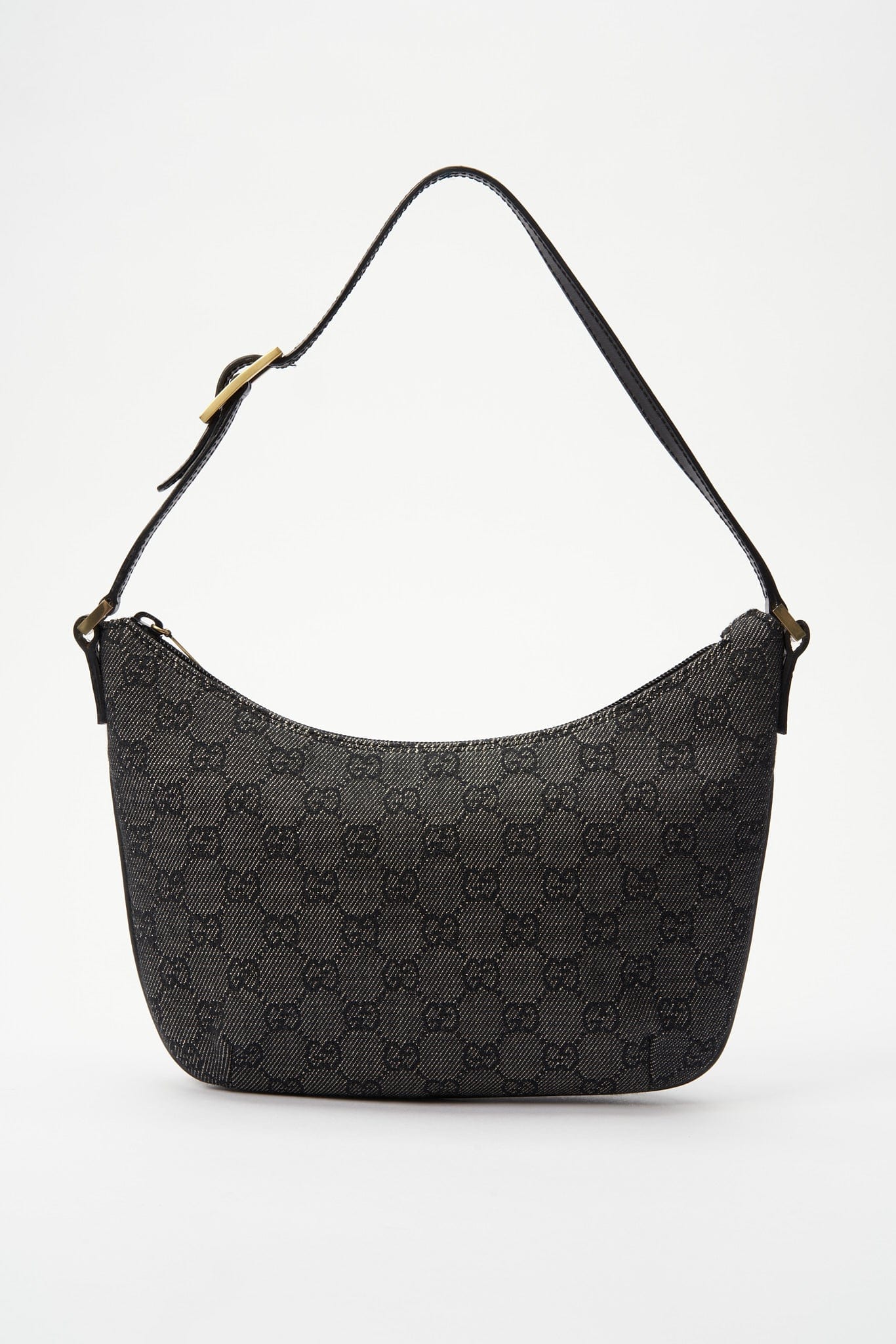 Gucci Leather Canvas Shoulder Bag Style 2