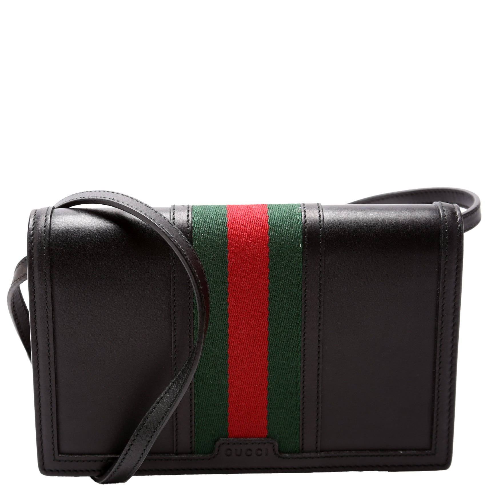 Gucci Calfskin Web Wallet on Strap 409439 Bag