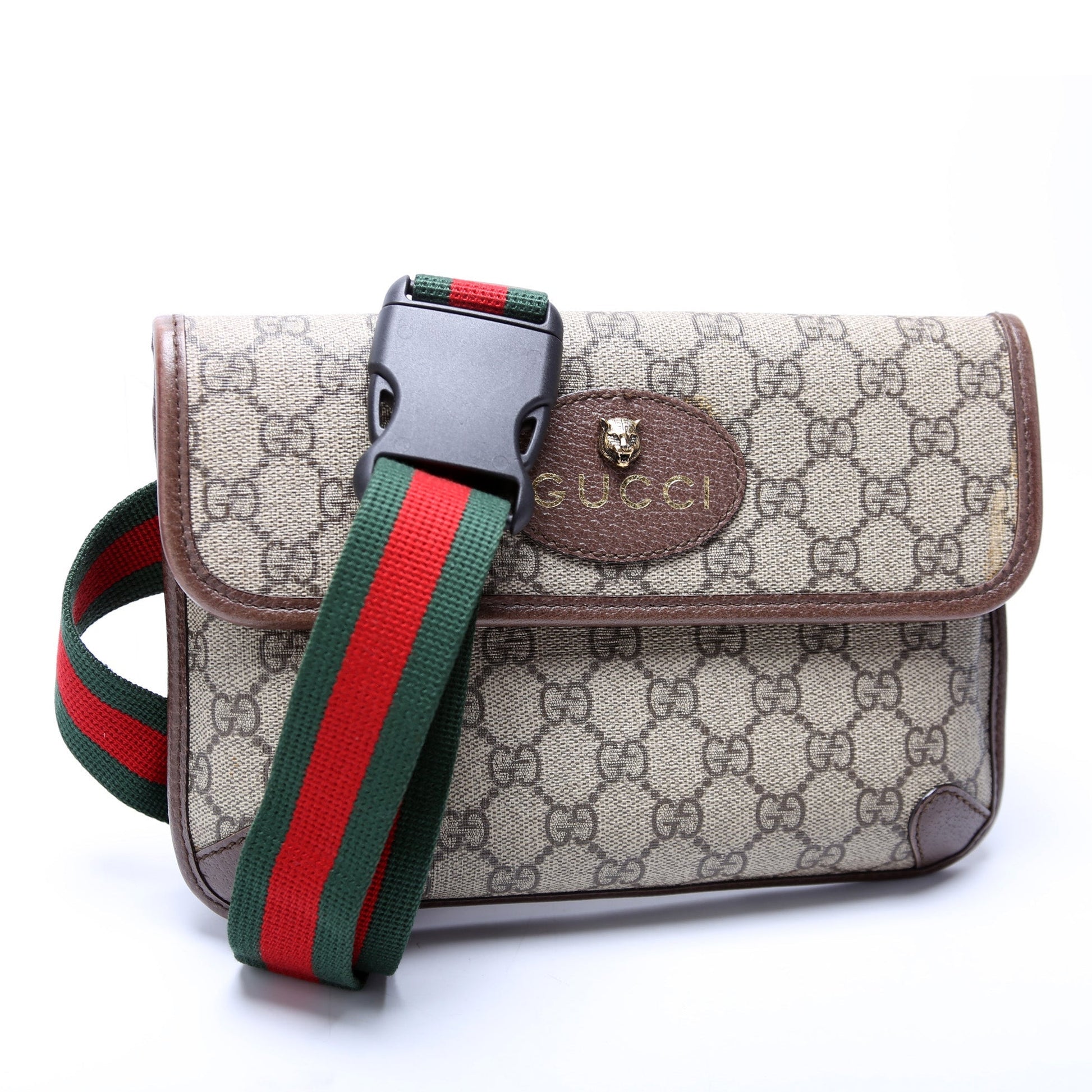 Gucci 493930 GG Supreme Neo Web Belt Bag