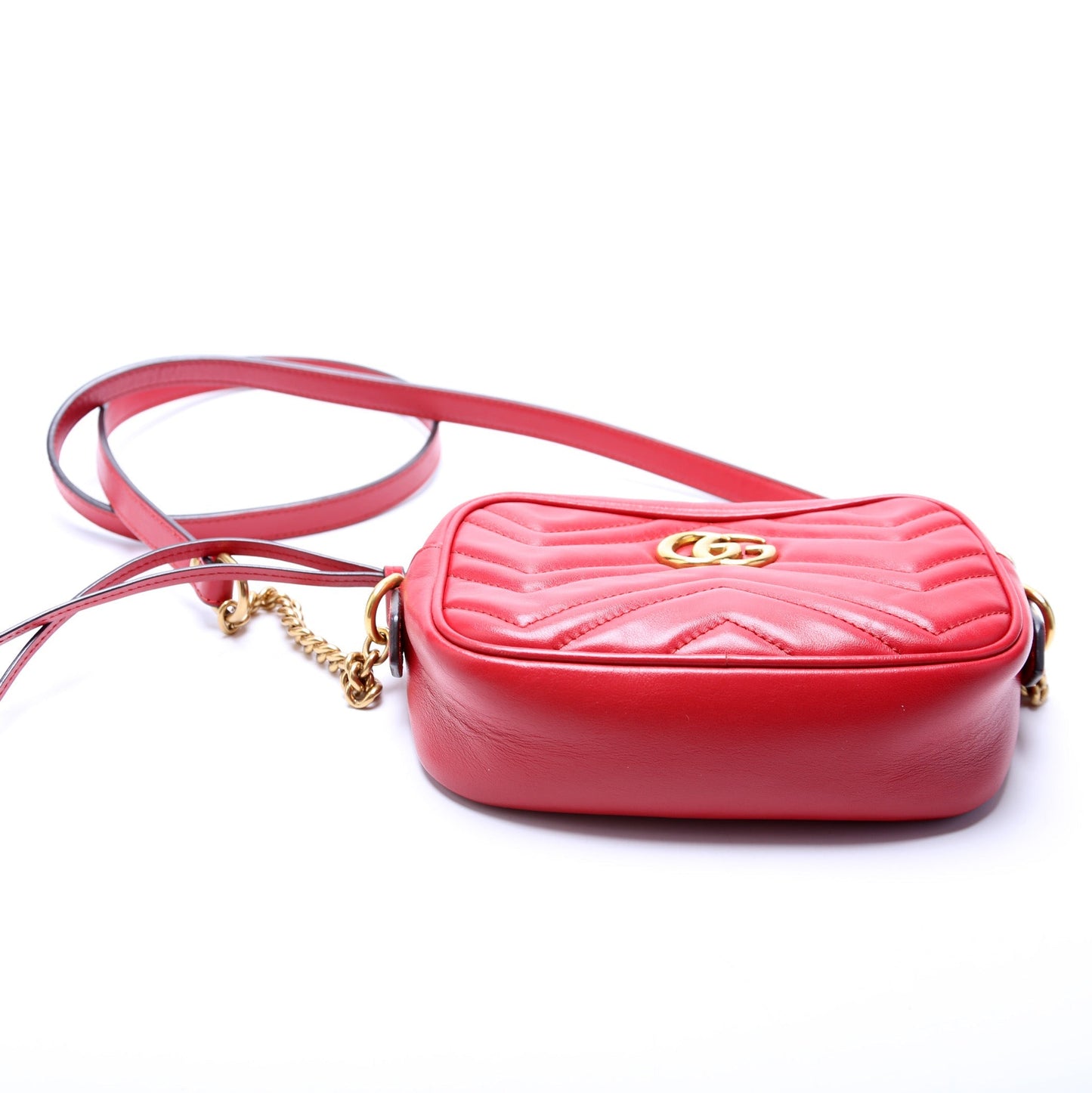 Gucci Marmont Mini Camera 448065 Red Bag