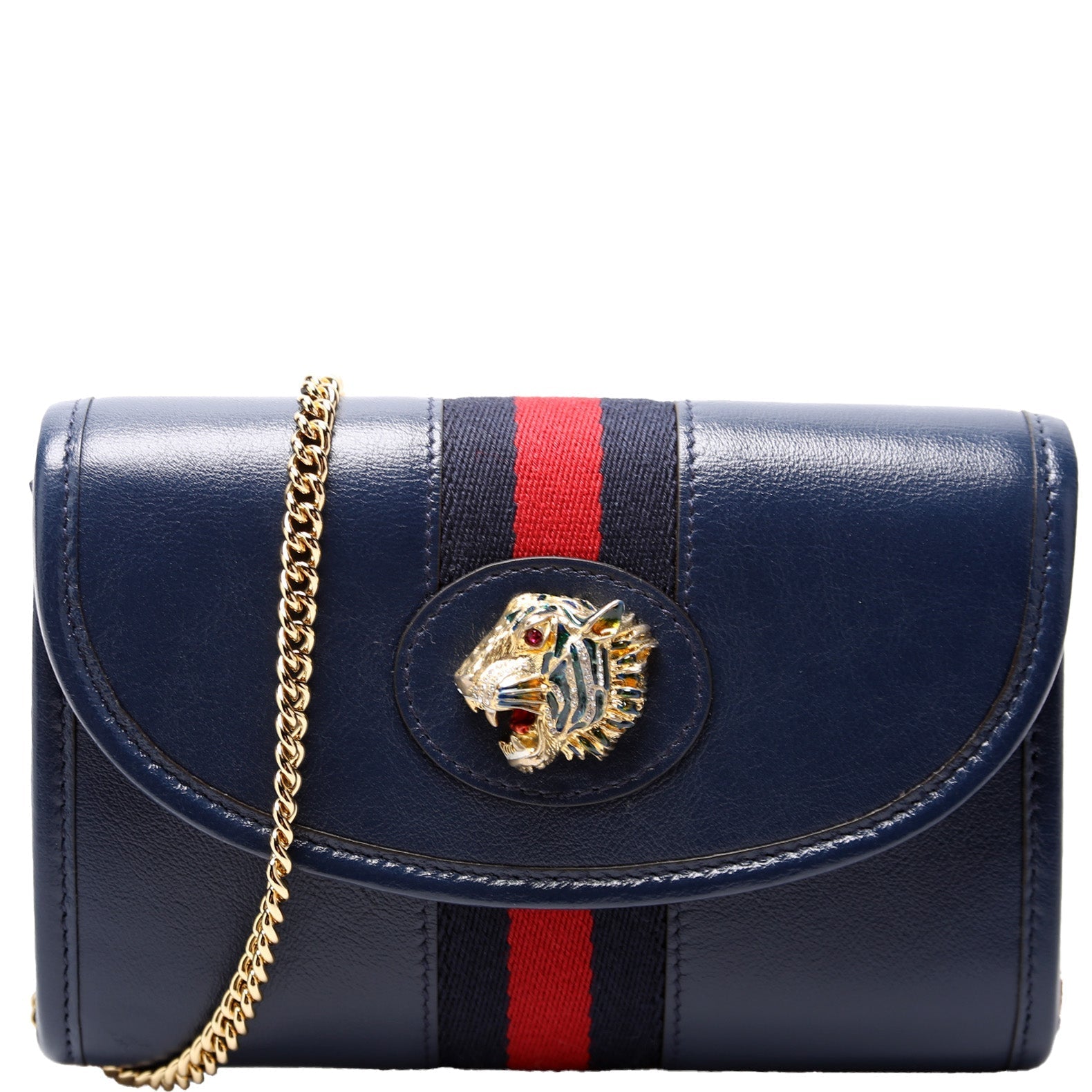 Gucci 573797 Rajah Web Mini Leather Bag