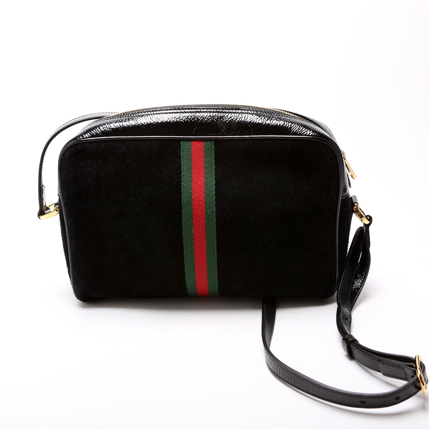 Gucci 517080 Ophidia Suede Small Crossbody Bag