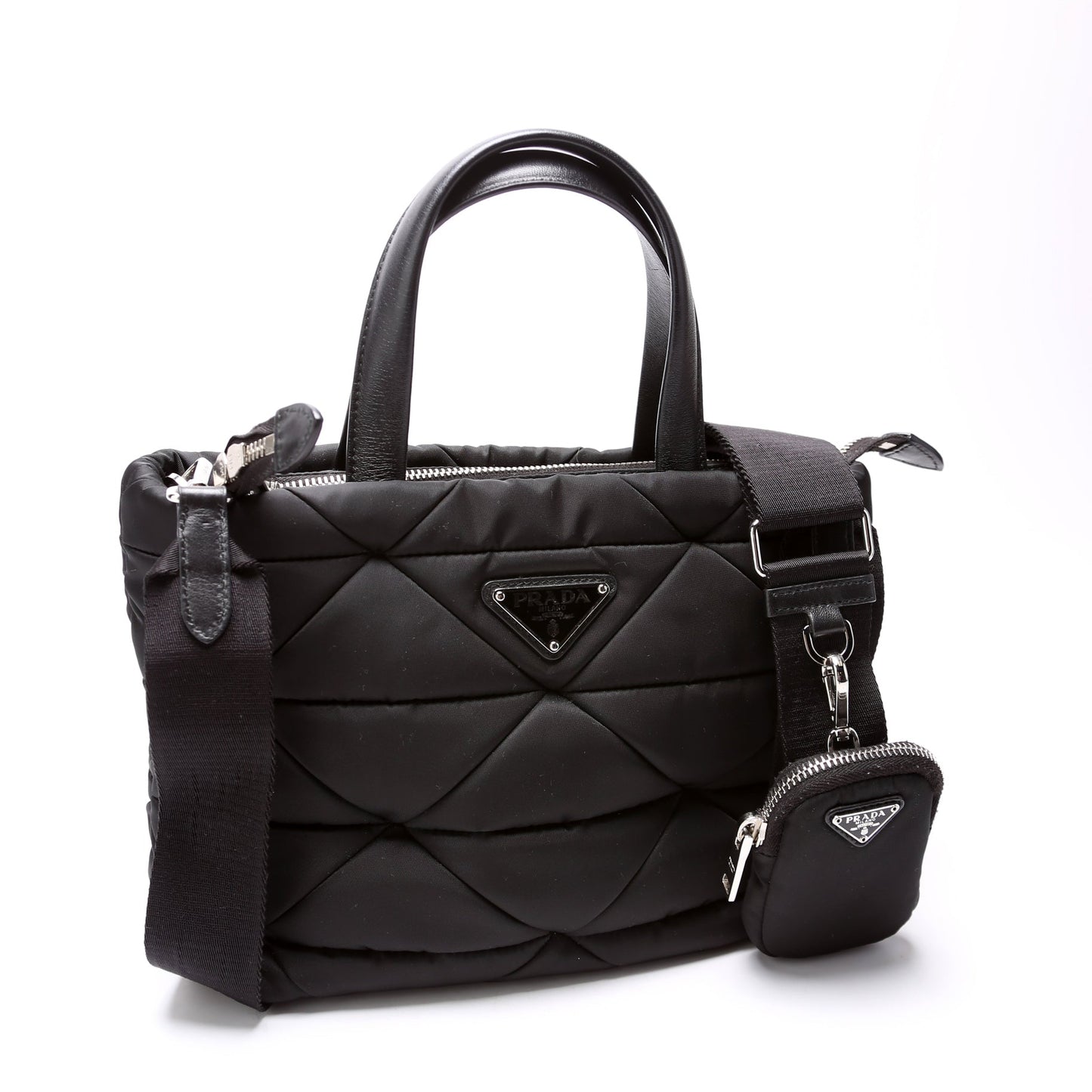 Prada 1BG373 Re-Nylon Padded Small Tote Bag