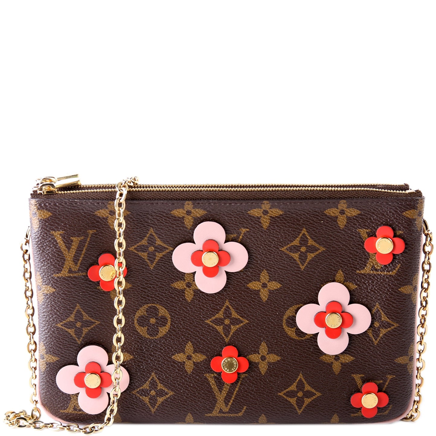 Louis Vuitton Double Zip Pochette Blooming Flowers