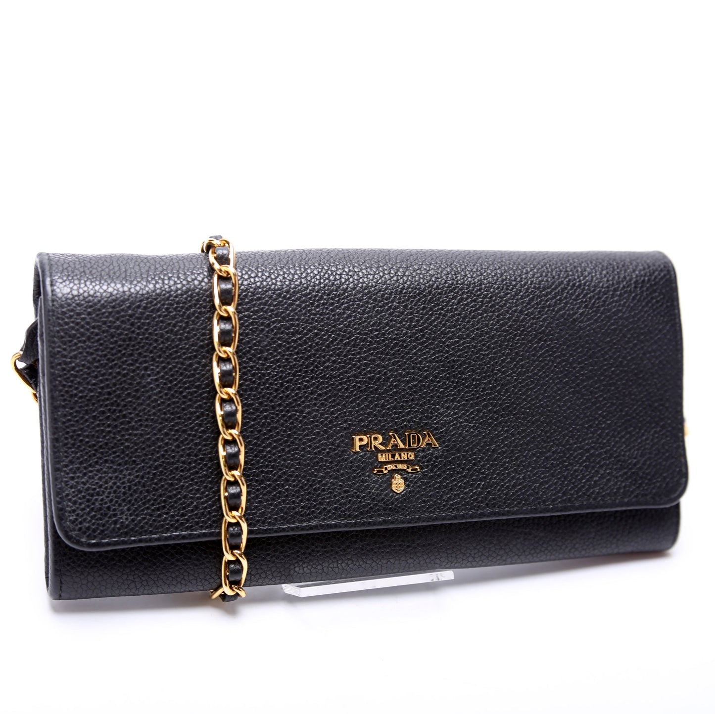 Prada Vitello Daino Chain Wallet Bag