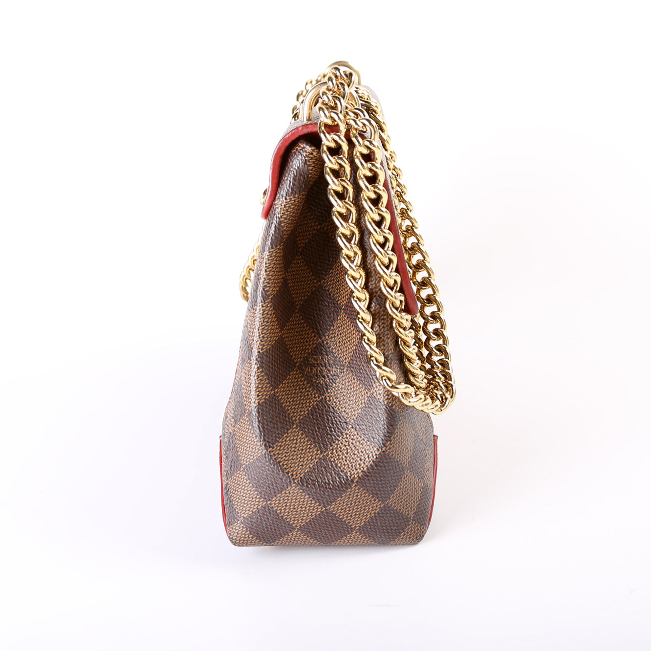 Louis Vuitton Caissa Chain Clutch Damier Ebene