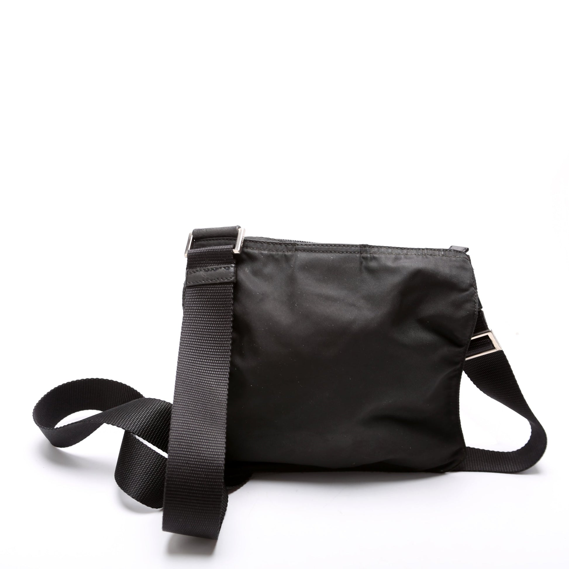 Prada Nylon Flat Small Messenger Bag