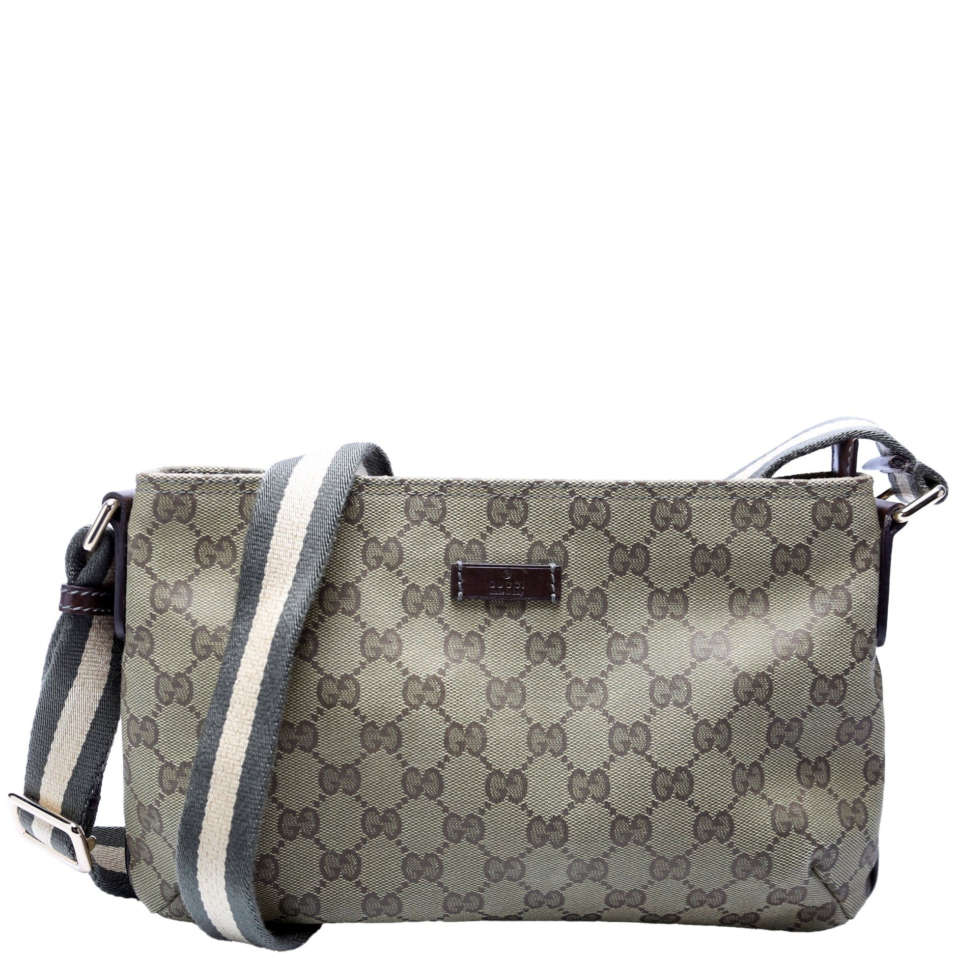 Gucci 189748 Shelly Web Shoulder Bag