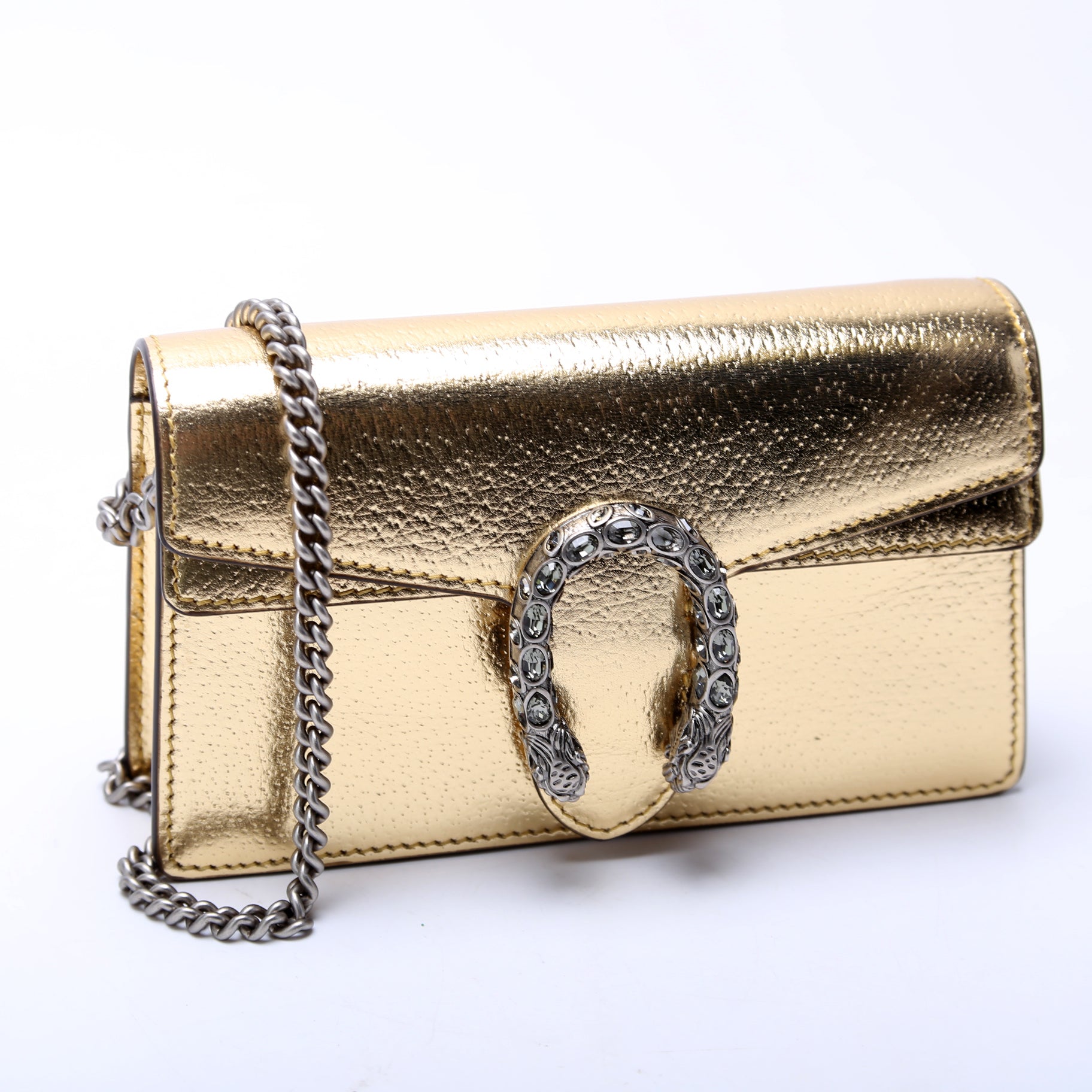 Gucci 476432 Dionysus Metallic Super Mini Bag