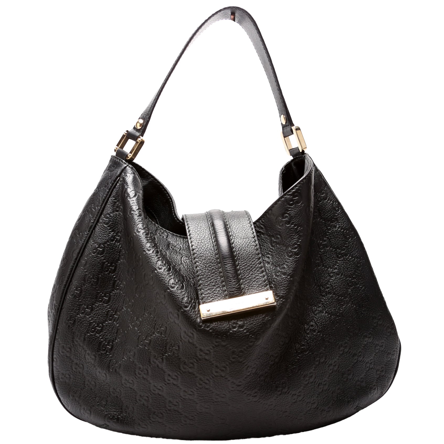 Gucci 233604 GG Leather Large Hobo Bag