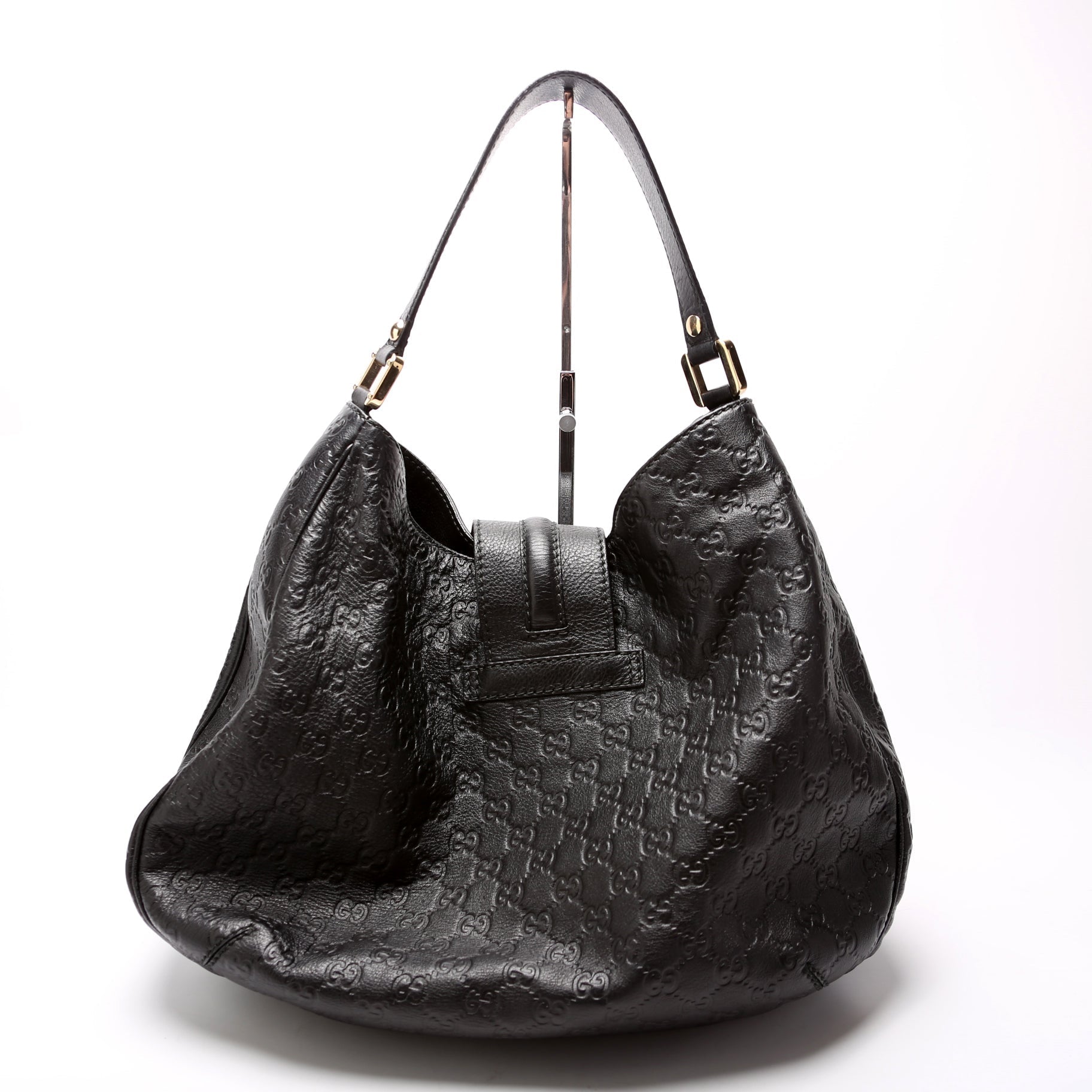 Gucci 233604 GG Leather Large Hobo Bag