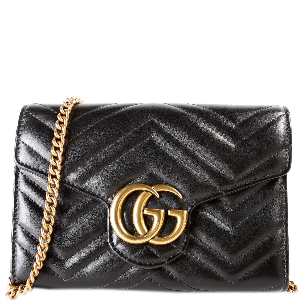 Gucci 474575 Marmont Chain Wallet Bag