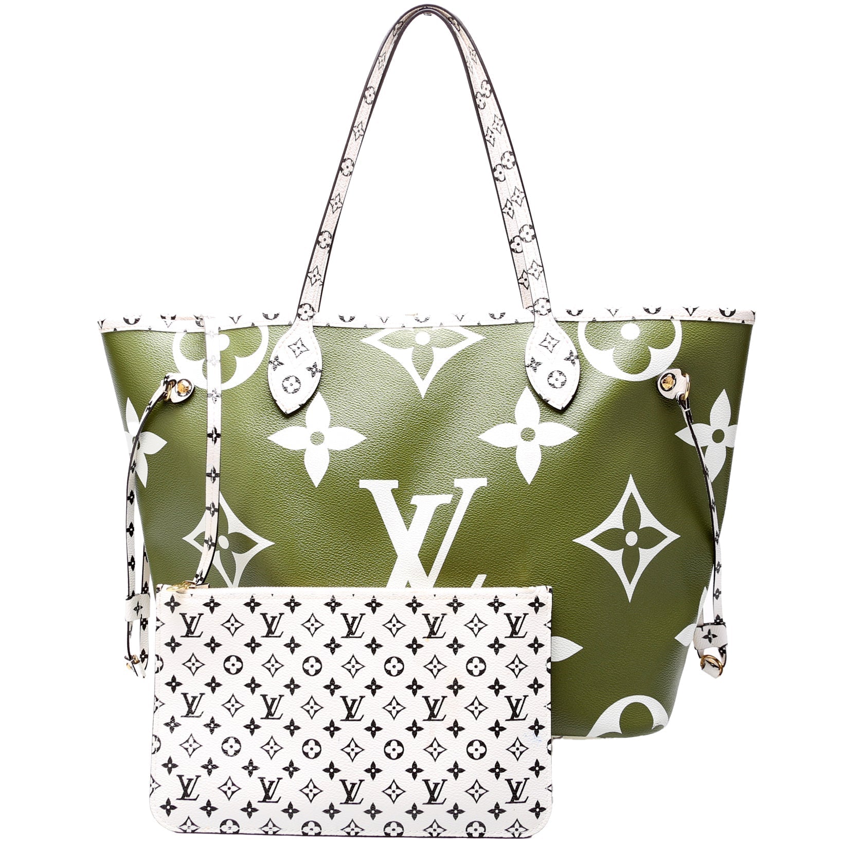 Louis Vuitton Neverfull MM Giant Monogram W/Wallet