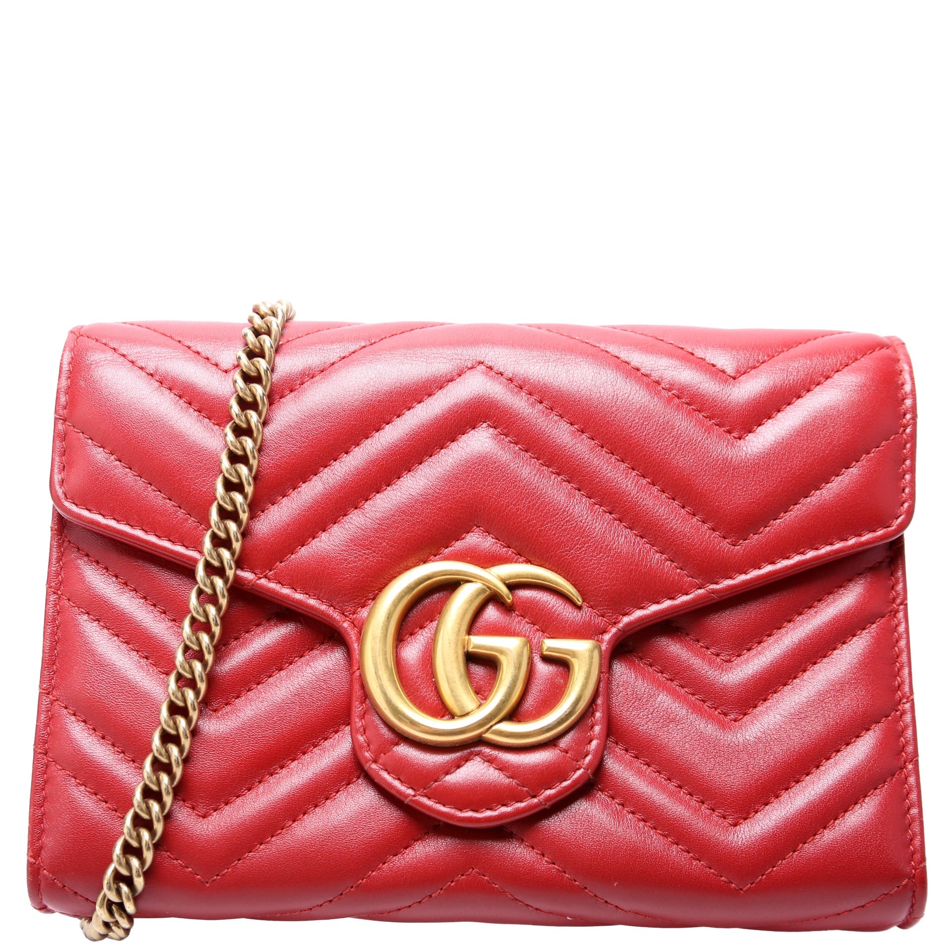 Gucci 474575 Marmont Chain Wallet Bag