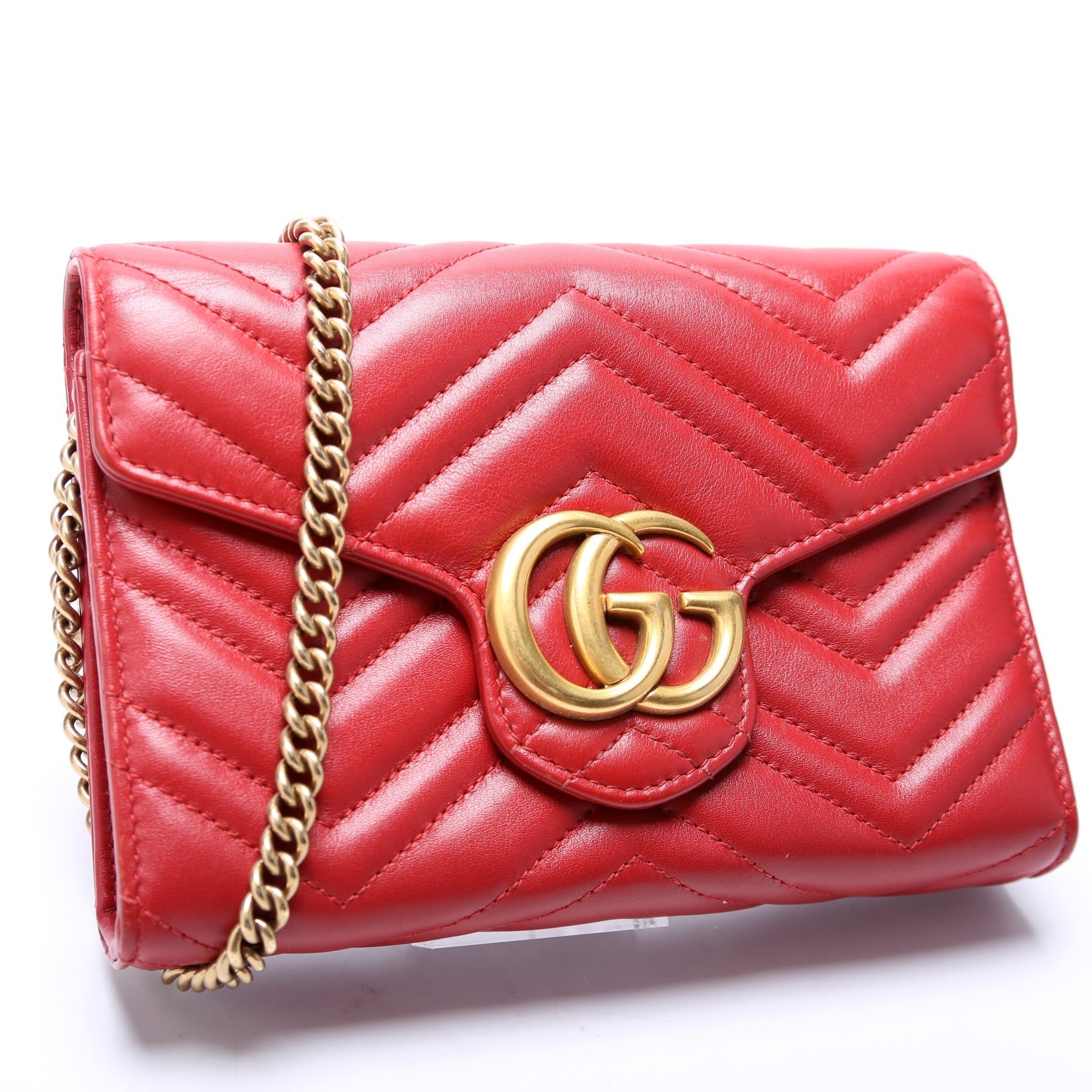 Gucci 474575 Marmont Chain Wallet Bag