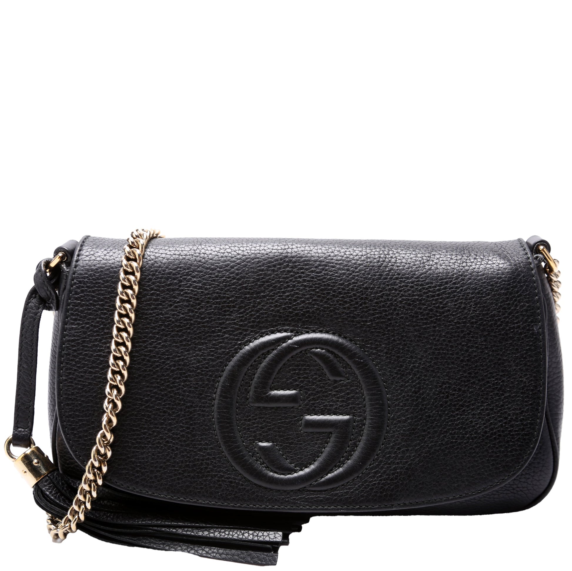 Gucci 536224 Soho Chain Tassel Flap Bag