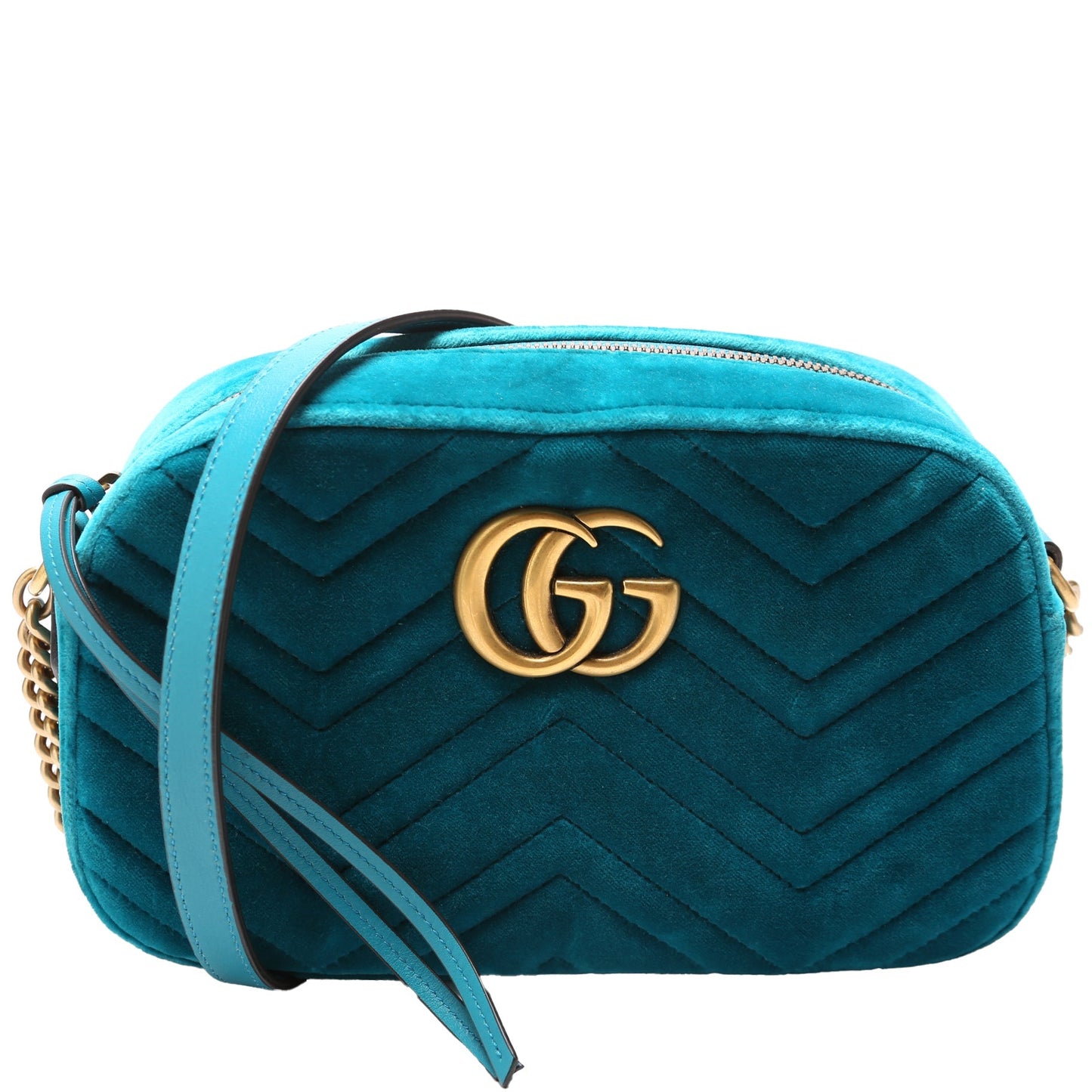 Gucci 447632 Marmont Small Velvet Camera Bag