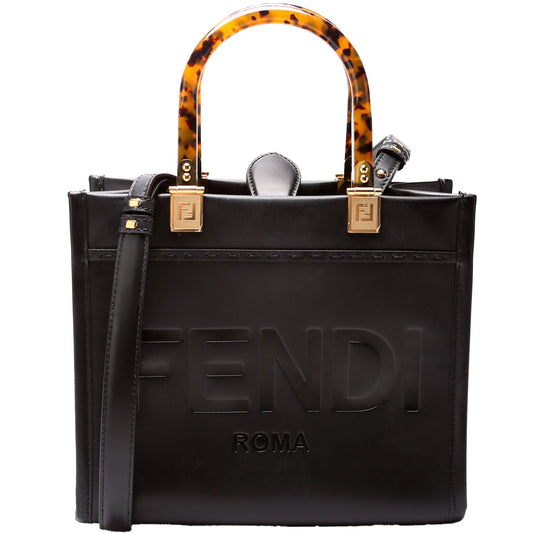 Fendi Sunshine Shopper Small Leather Bag