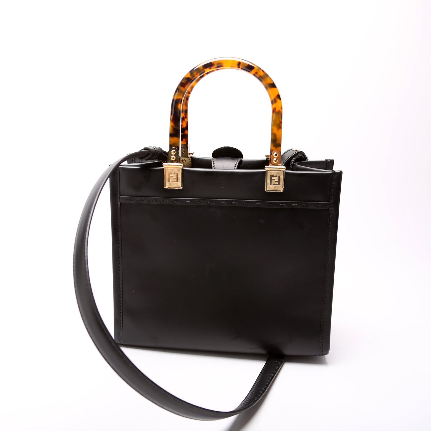 Fendi Sunshine Shopper Small Leather Bag