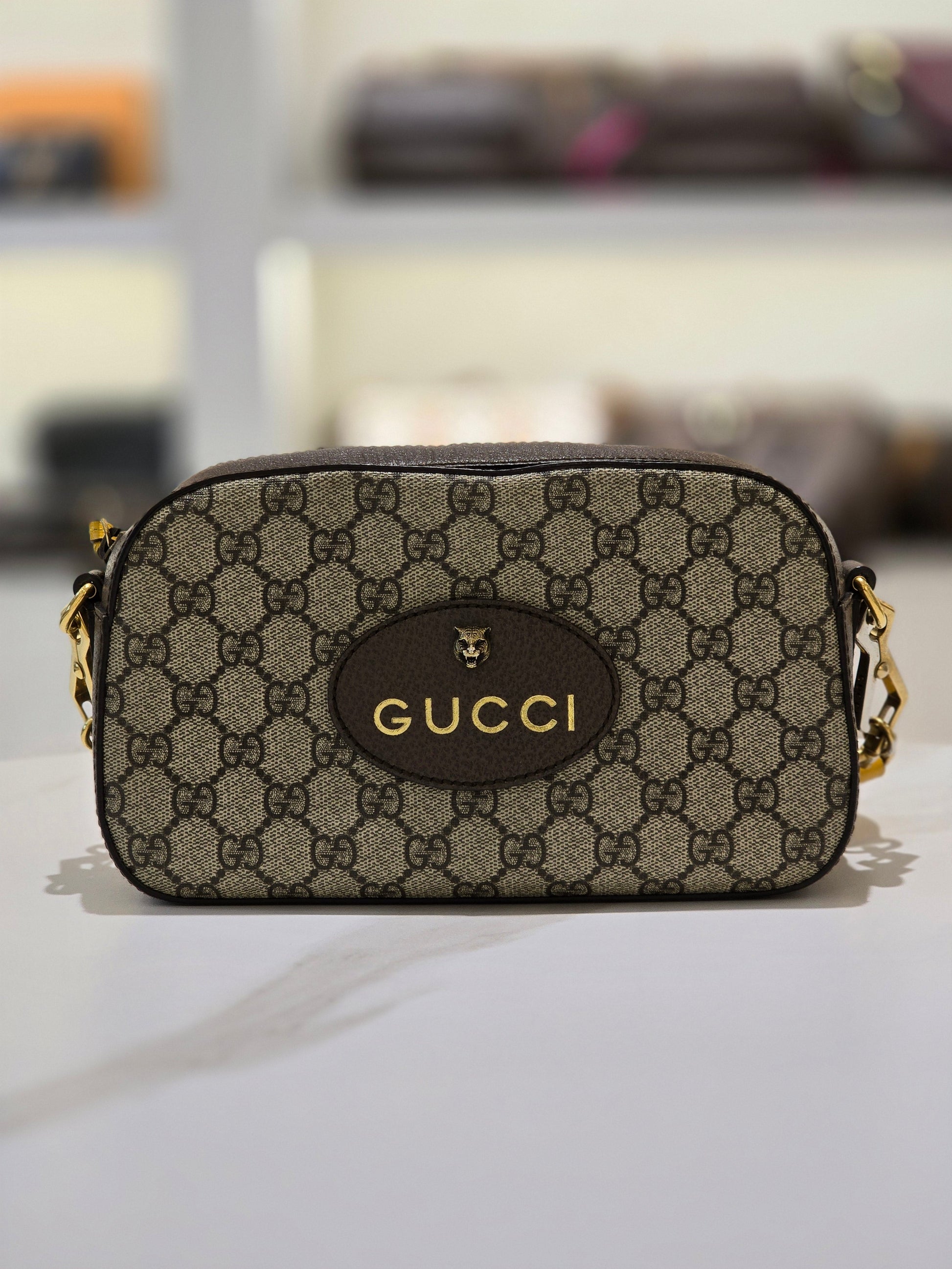 Gucci Leather Canvas Crossbody