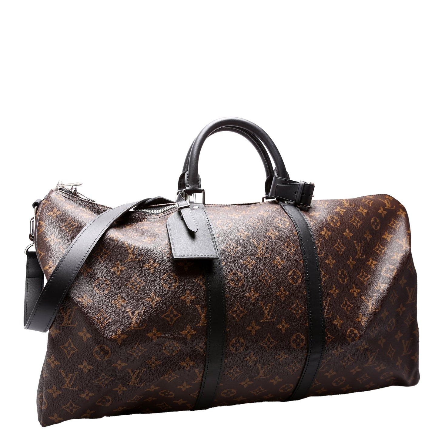 Luxury Women's Handbag | Louis Vuitton Keepall 55 Macassar W/Strap