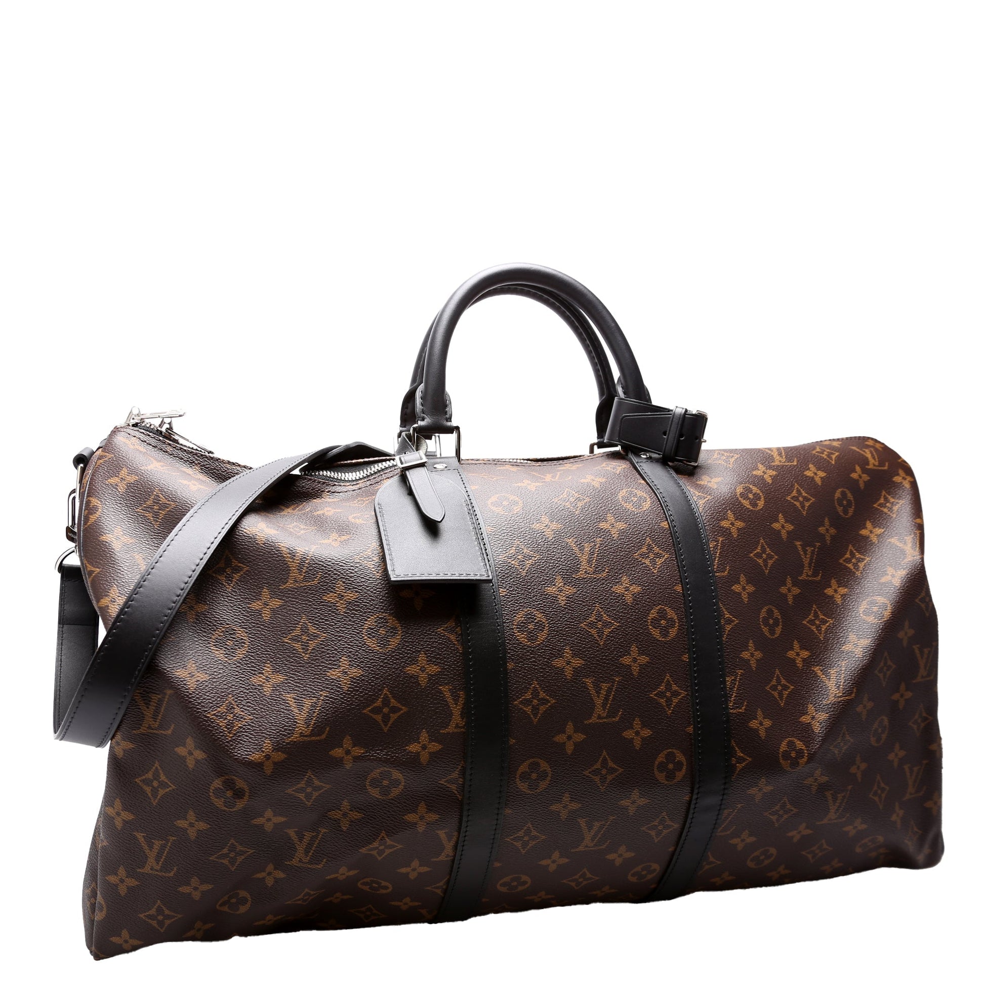 Luxury Women's Handbag | Louis Vuitton Keepall 55 Macassar W/Strap