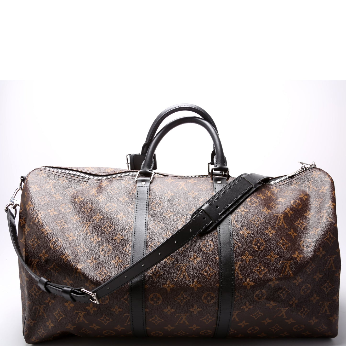 Luxury Women's Handbag | Louis Vuitton Keepall 55 Macassar W/Strap
