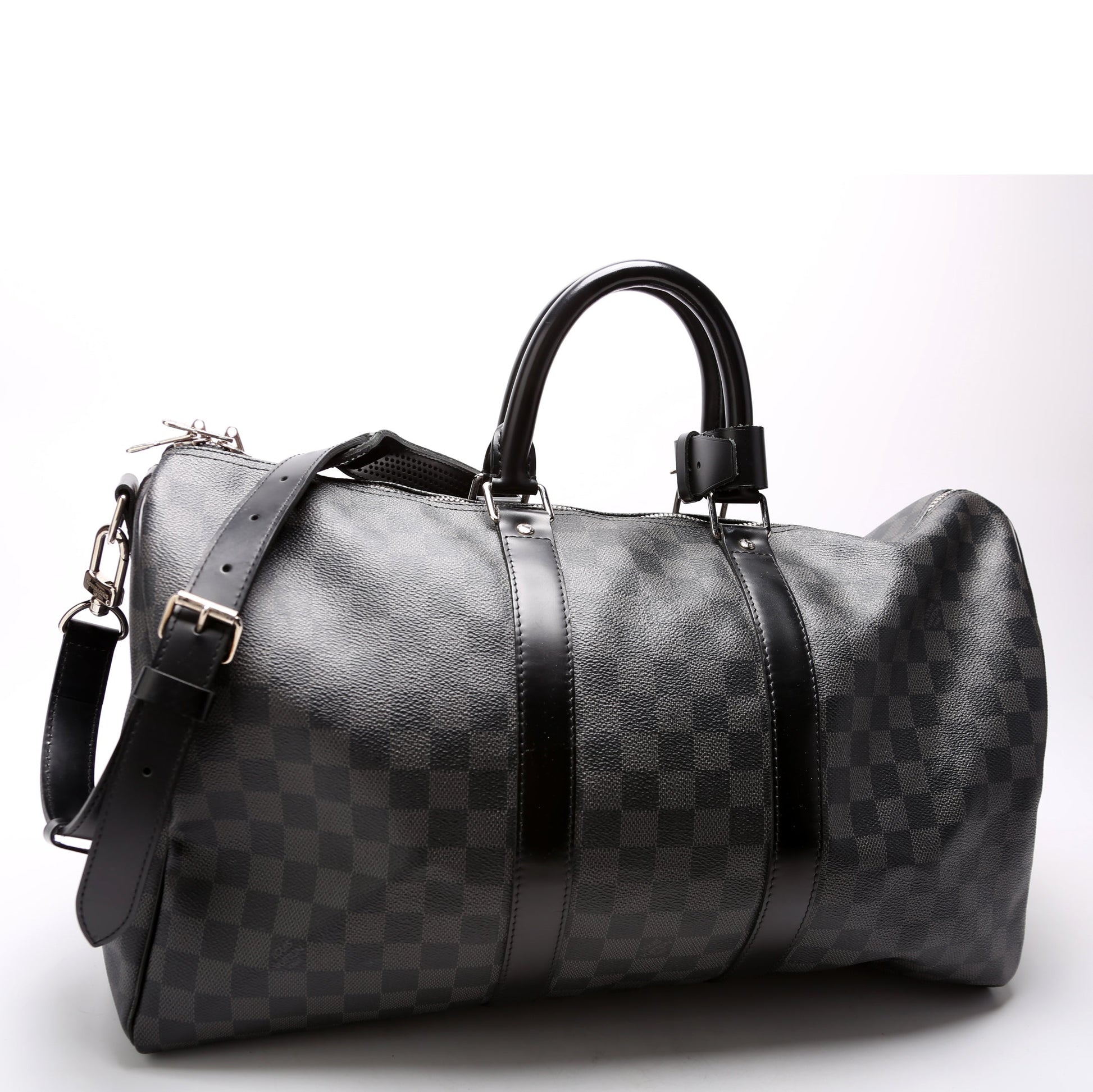 Luxury Women's Handbag | Louis Vuitton Keepall 45 Bandouliere Damier Graphite
