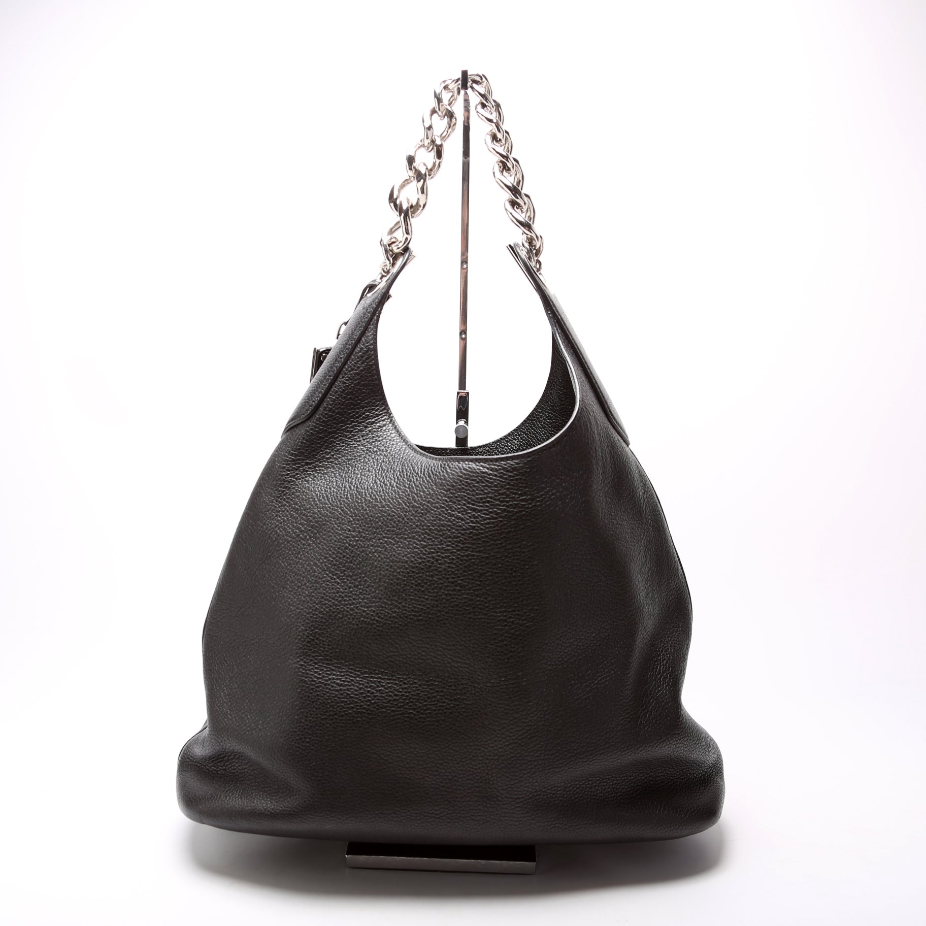 Prada Vitello Daino Chain Hobo Bag