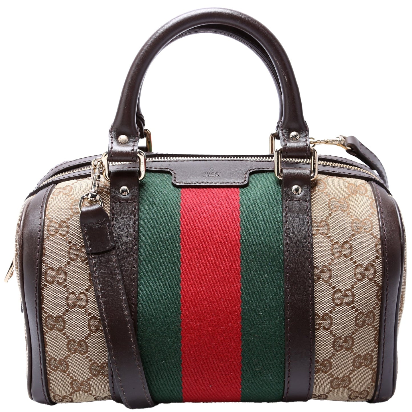 Gucci 269876 GG Canvas Small Boston Bag