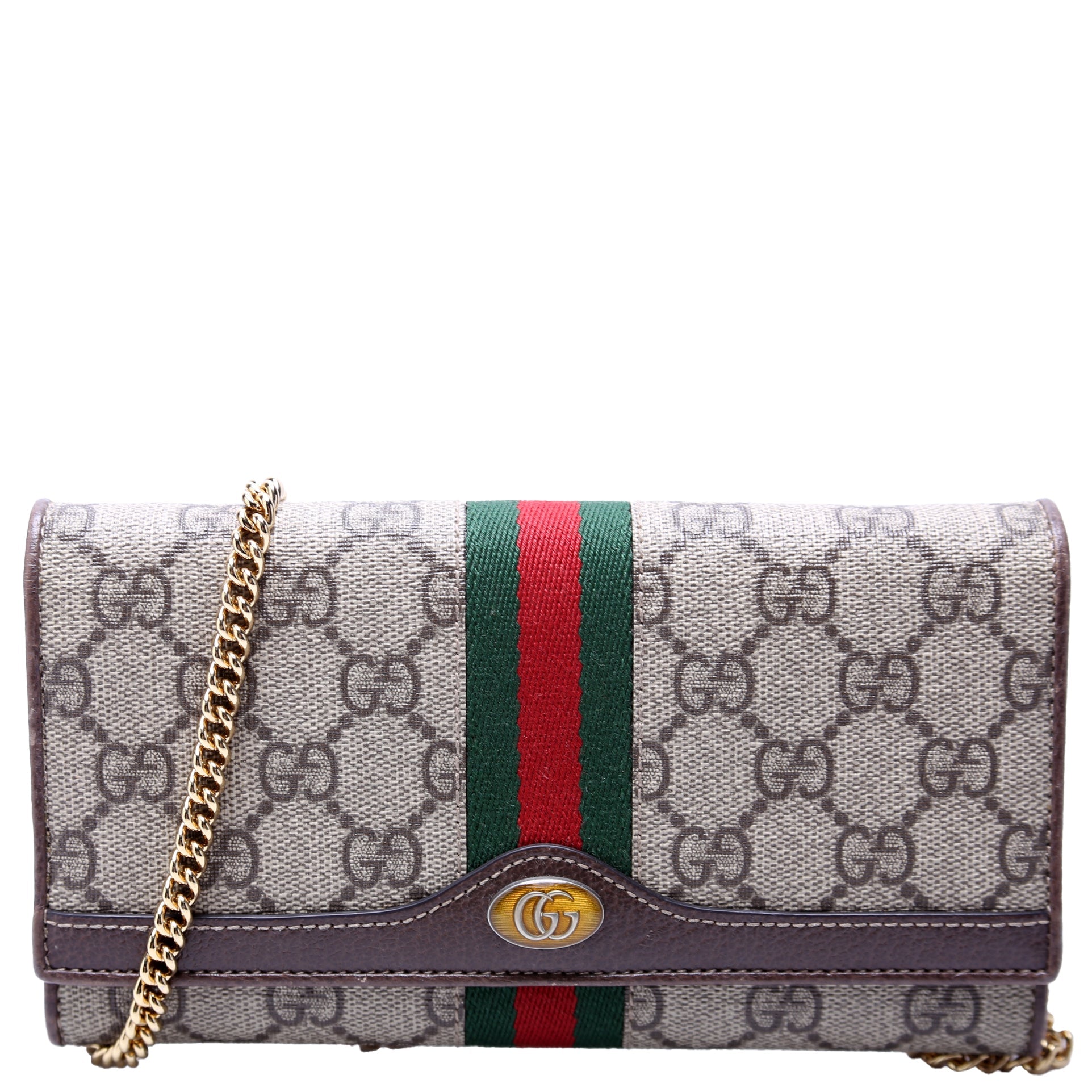 Gucci 546592 Ophidia GG Supreme Chain Wallet Bag