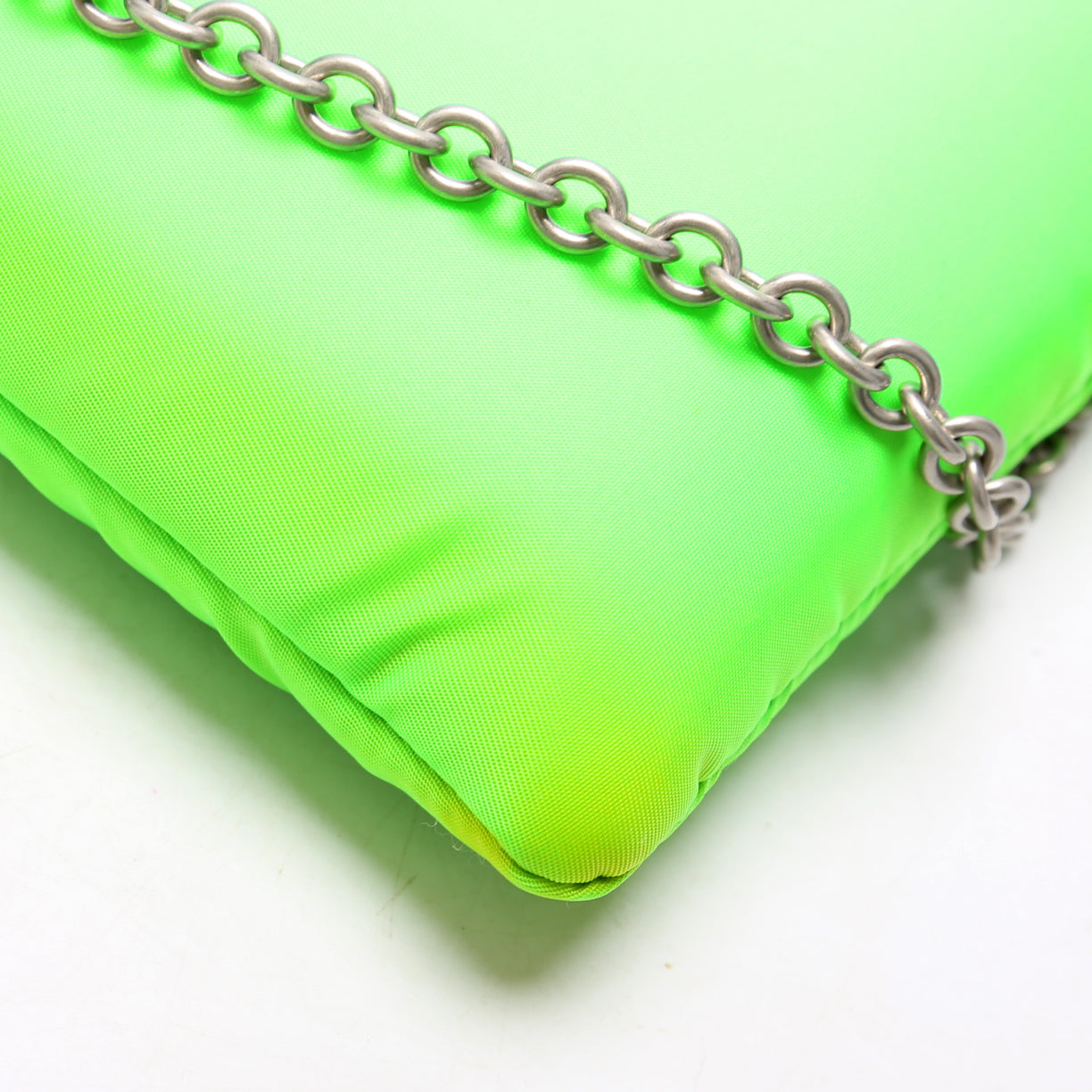 Prada Nylon Chain Pouch Bag