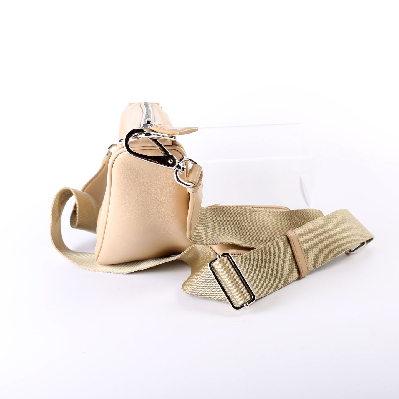 Prada Triangle Logo Leather Shoulder Bag
