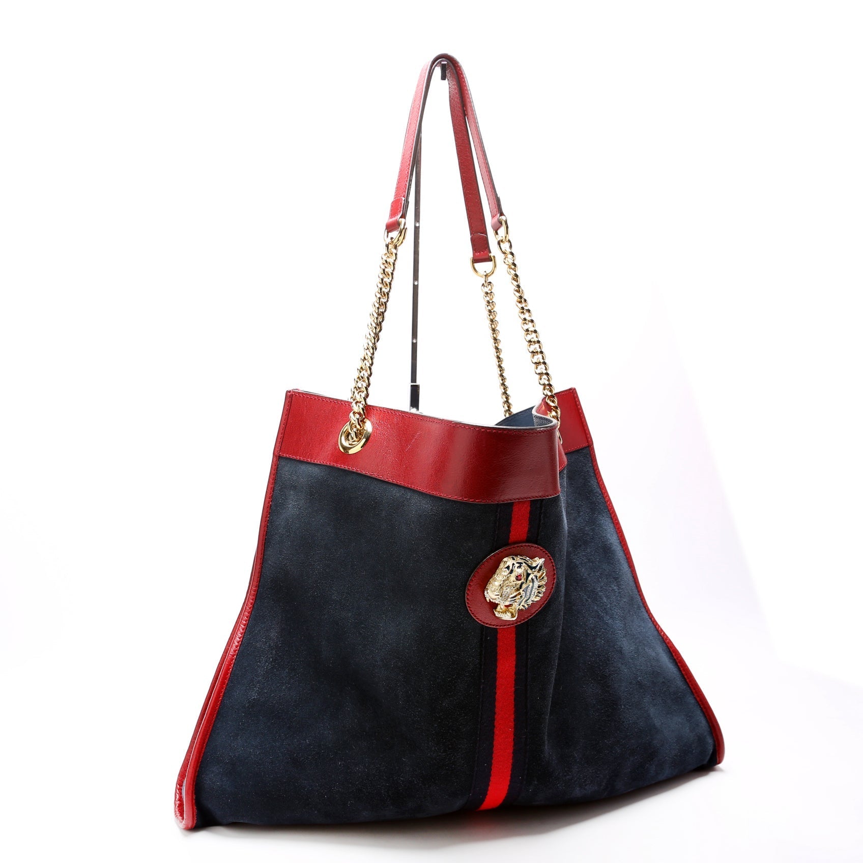 Gucci 537219 Rajah Tote Suede Bag