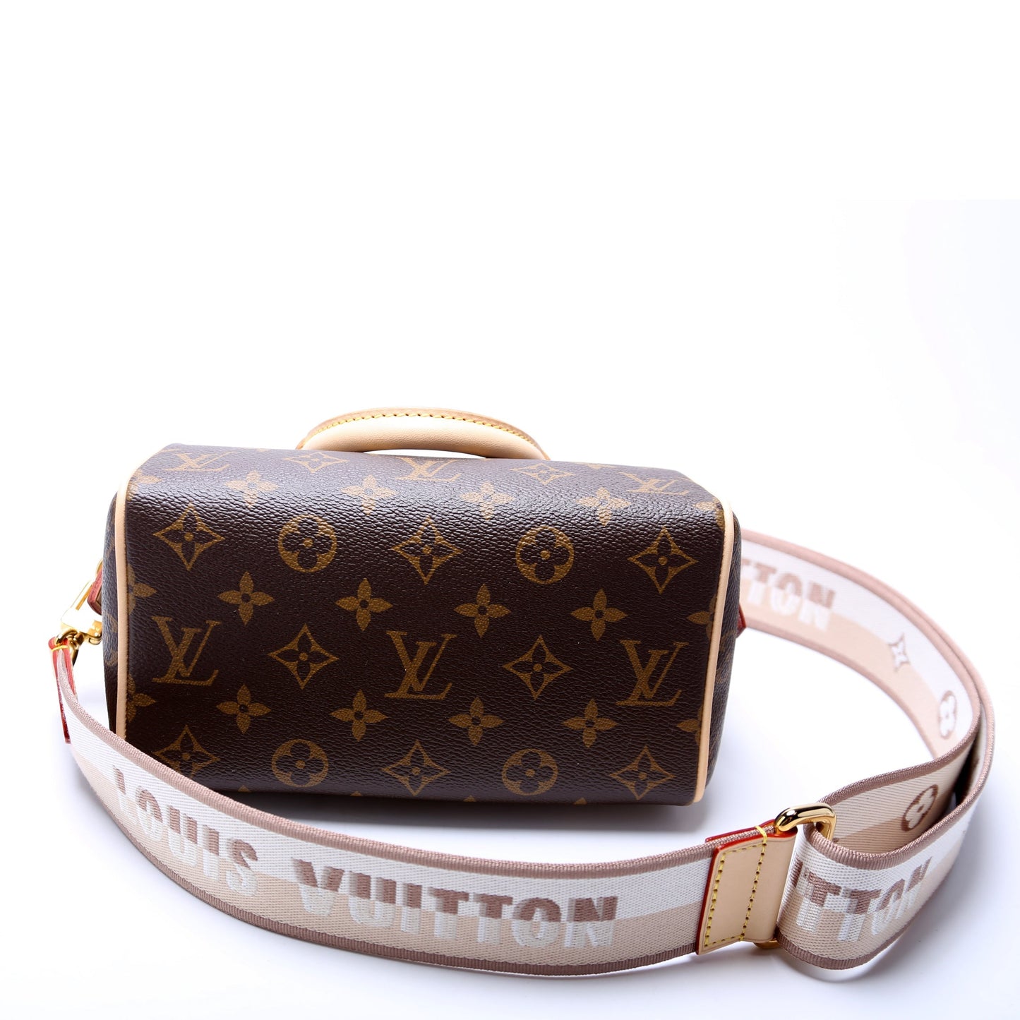 Louis Vuitton Speedy 20 Bandouliere With Canvas Strap Monogram