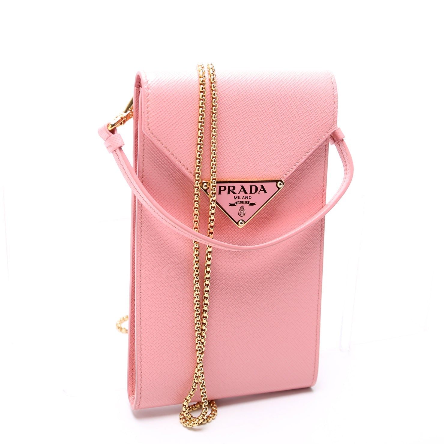 Prada Saffiano Triangle Logo Mini 1BP050 Bag