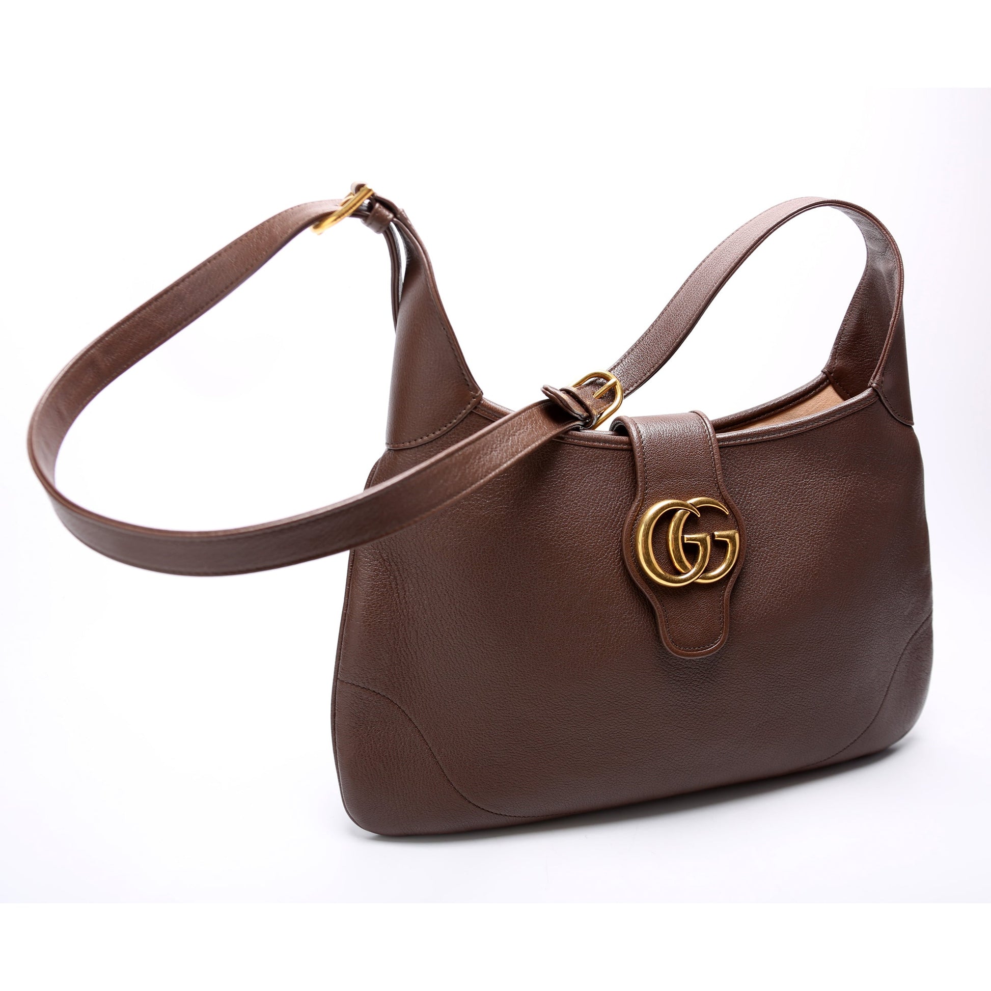 Gucci 726274 Aphrodite Medium Hobo Brown Bag