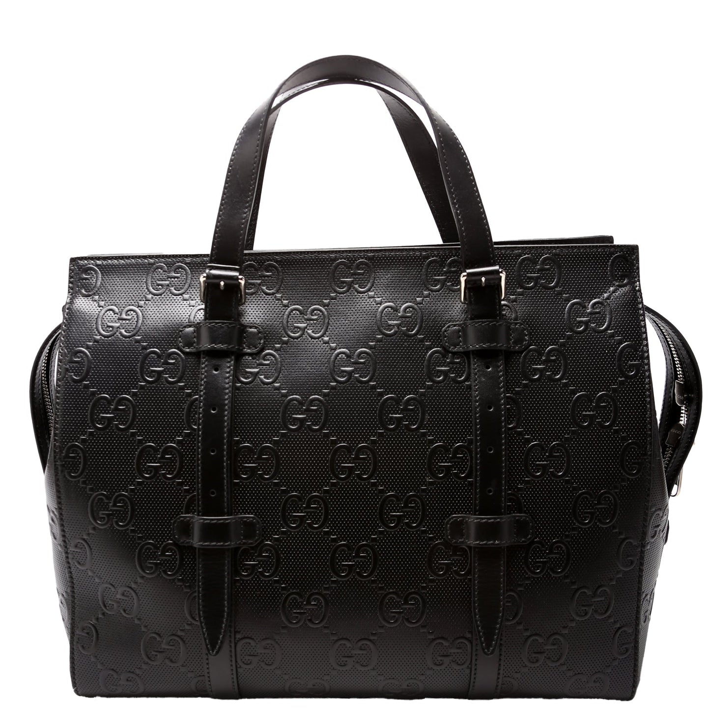 Gucci GG Embossed Belt 658582 Black Bag