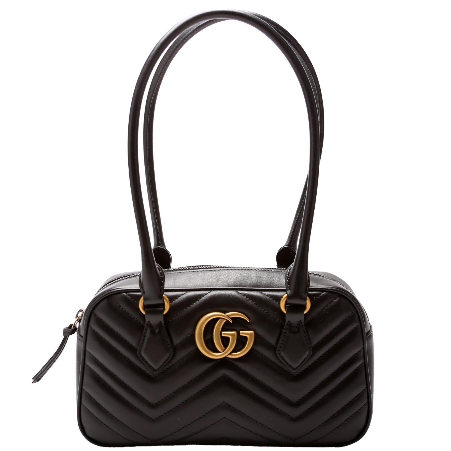 Gucci 795199 GG Marmont Small Top Handle Black Bag