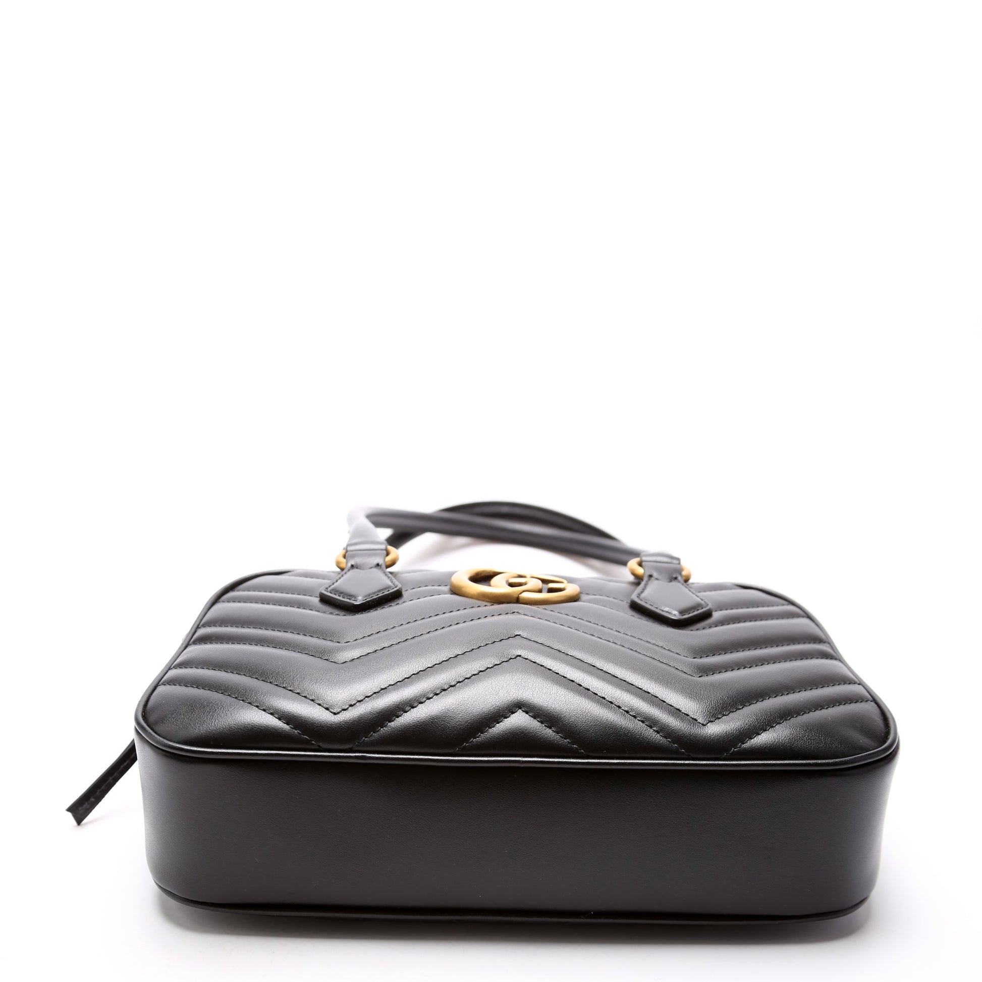 Gucci 795199 GG Marmont Small Top Handle Black Bag