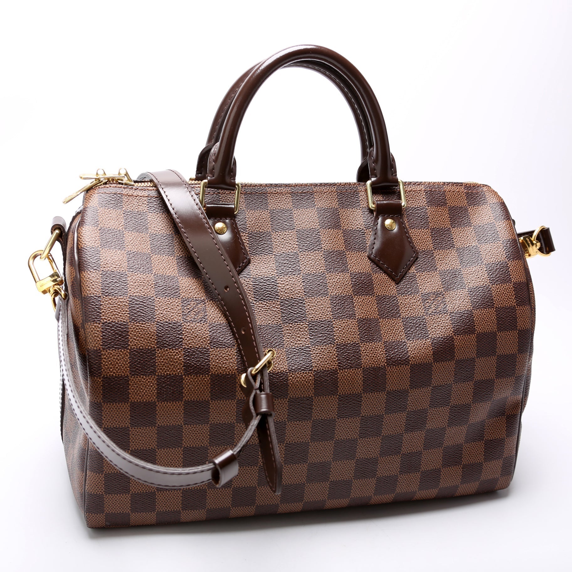 Louis Vuitton Speedy 30 Bandouliere Damier Ebene