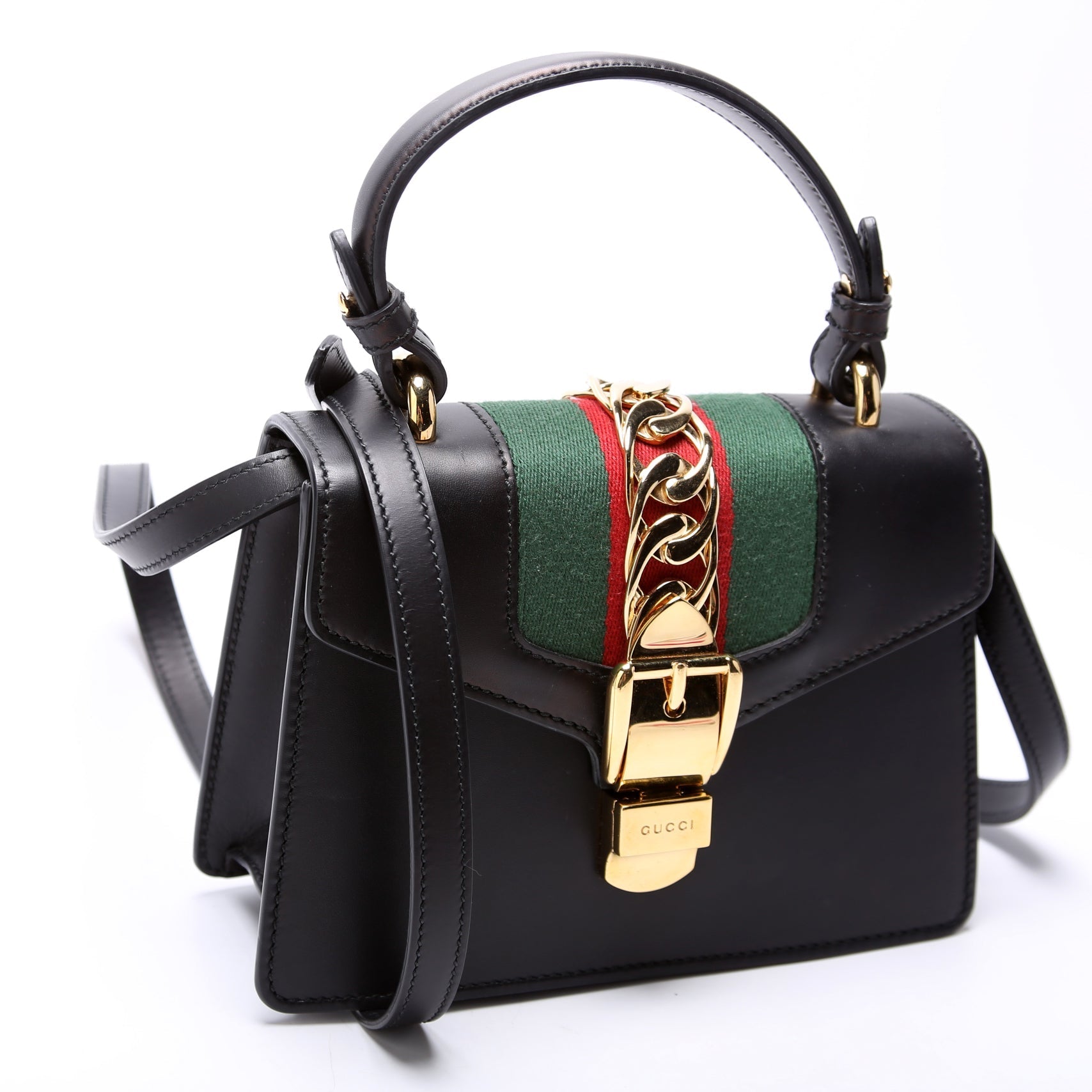 Gucci Sylvie Mini Black 470270 Bag