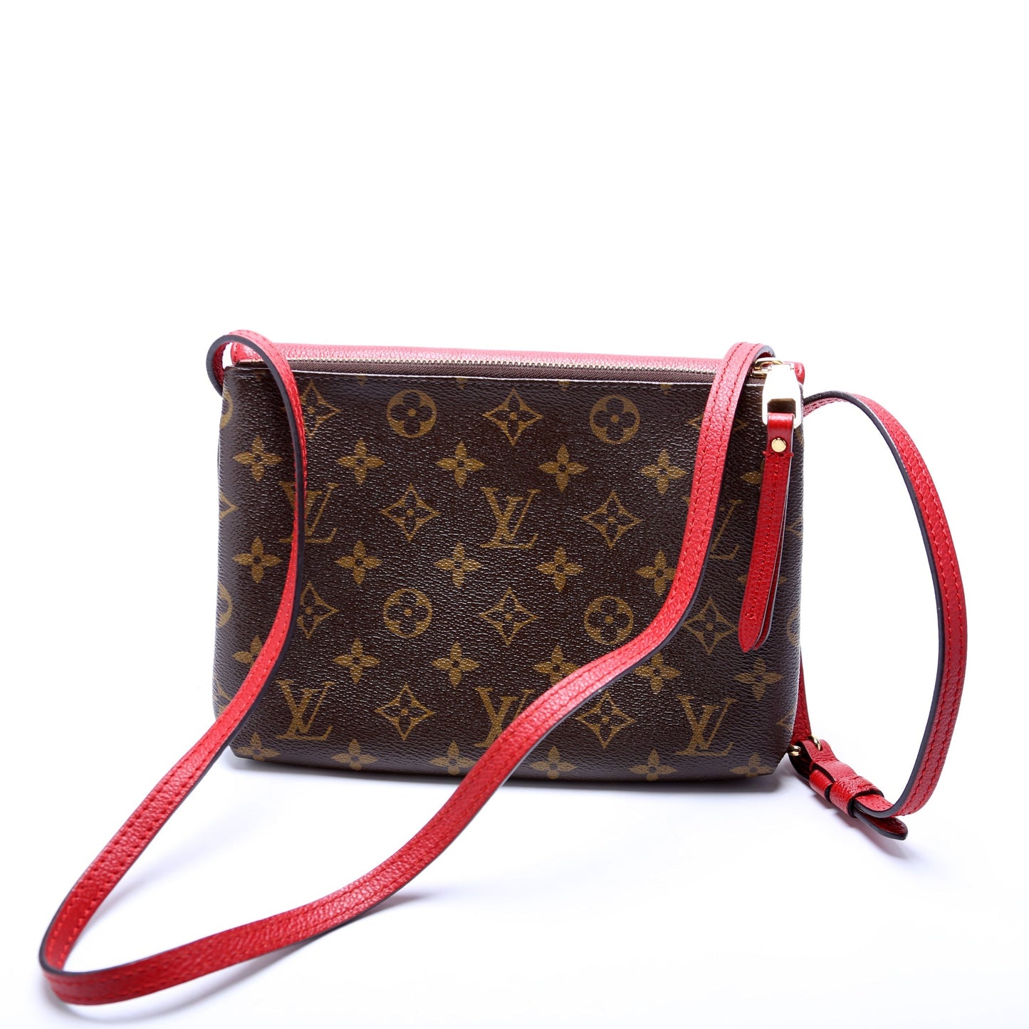 Louis Vuitton Pochette Twice Monogram Red