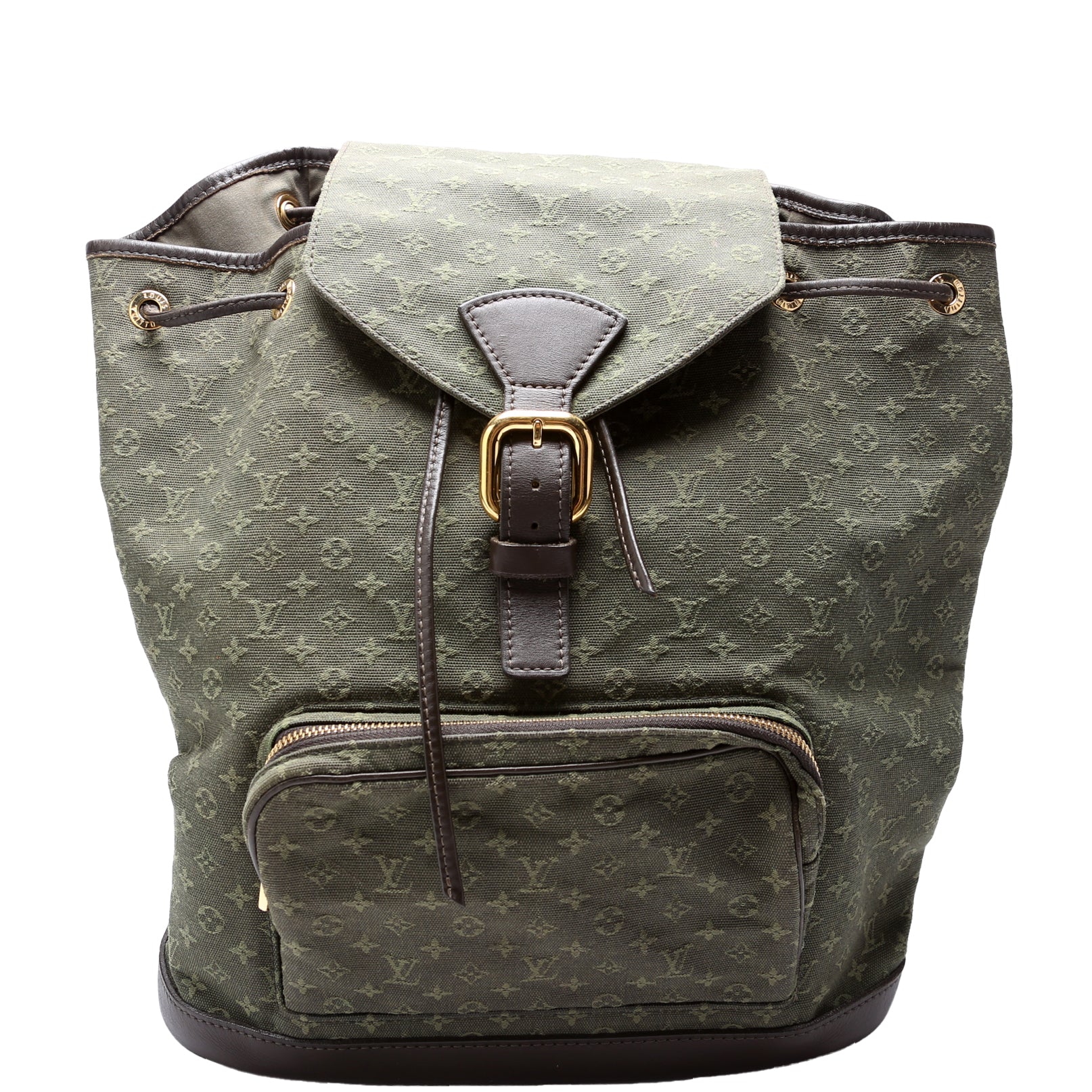 Louis Vuitton Montsouris GM Mini Lin Green