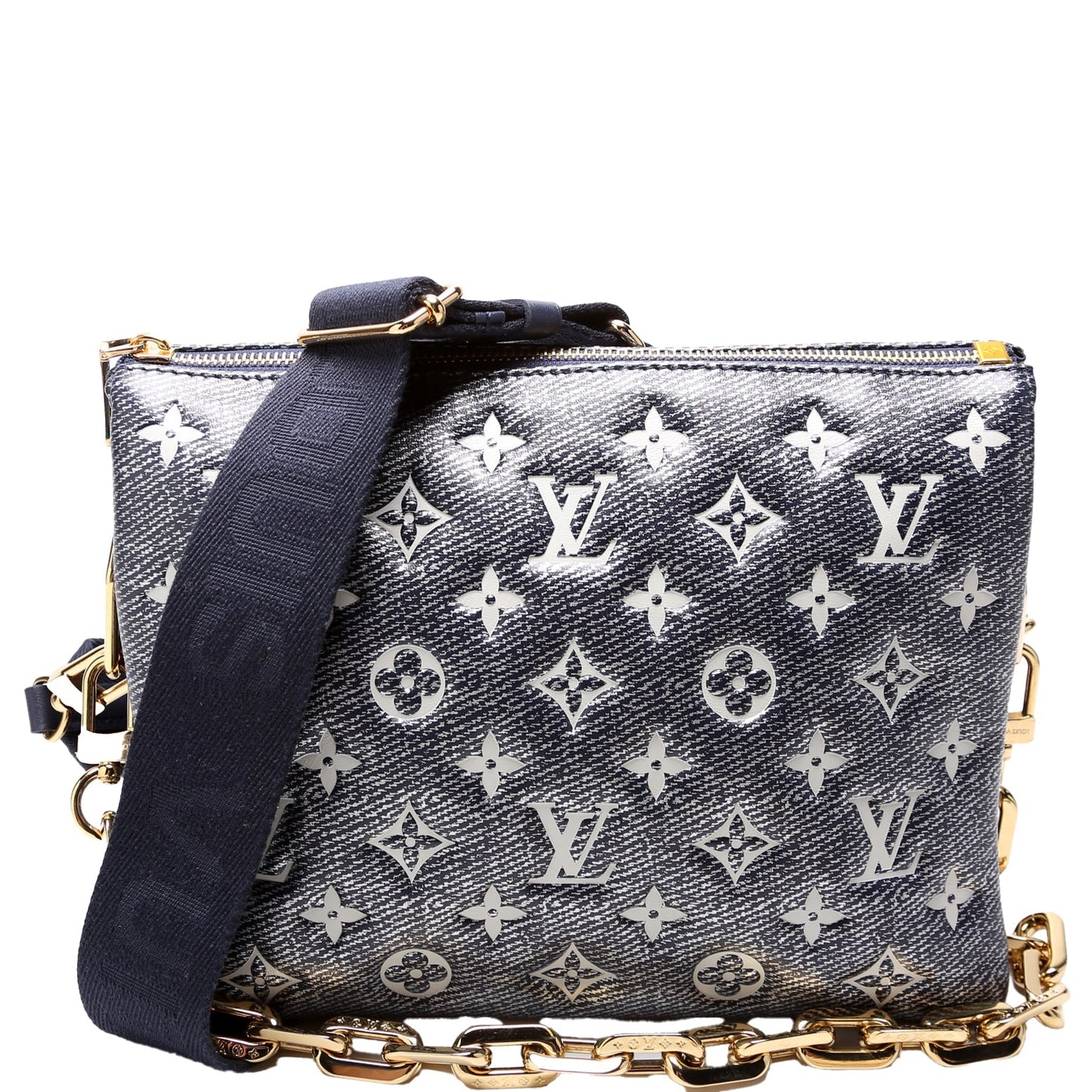 Louis Vuitton Coussin PM NM Denim Printed Lambskin