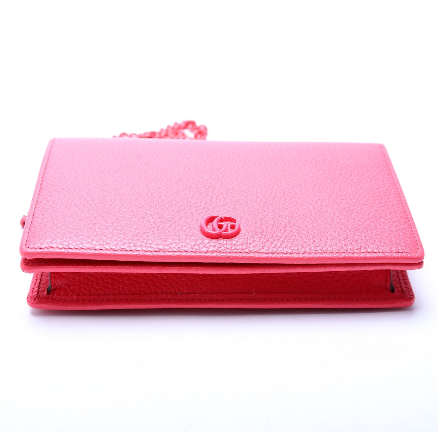 Gucci 497985 Marmont Mini Chain Pink Bag