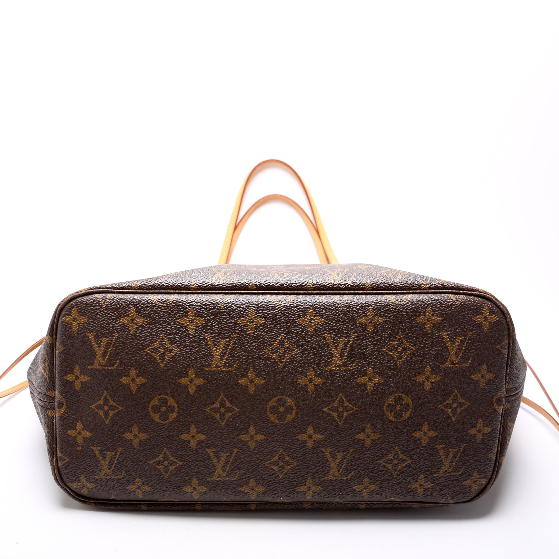 Louis Vuitton Neverfull With Wallet MM Monogram Beige
