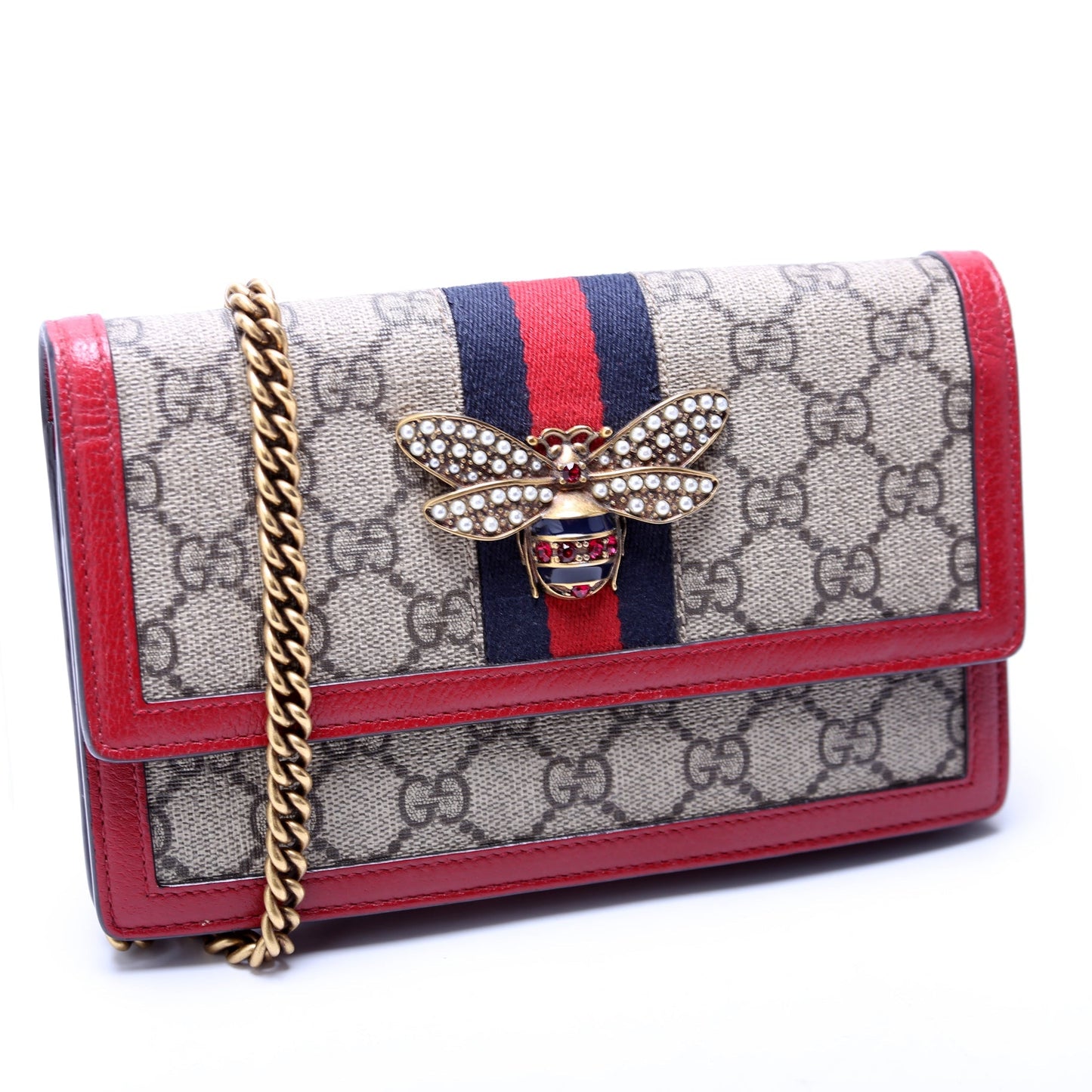 Gucci 476079 Queen Margaret WOC Red Bag